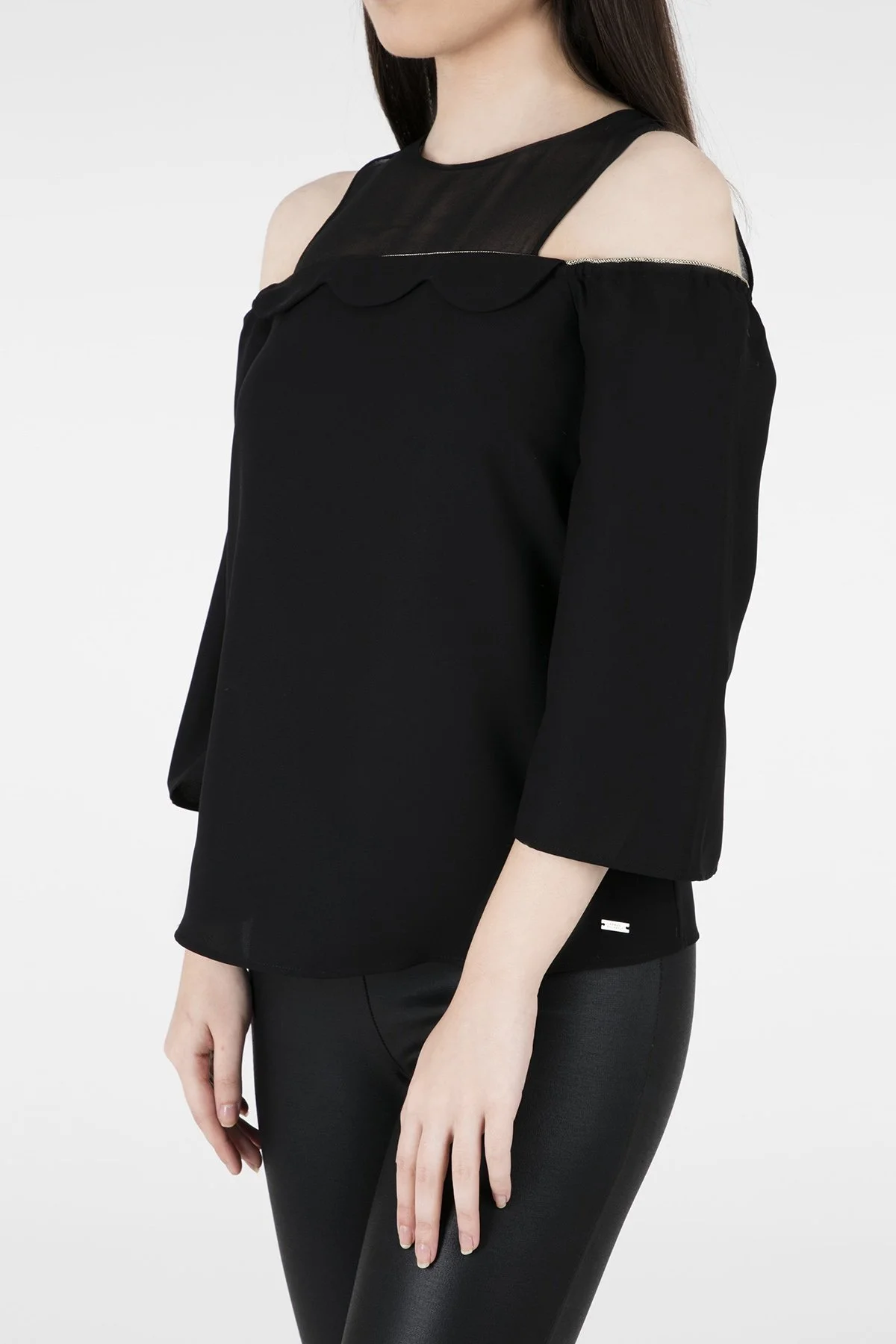 ARMANI EXCHANGE Bayan Bluz 6ZYH21 YN34Z 1200 SİYAH - 6