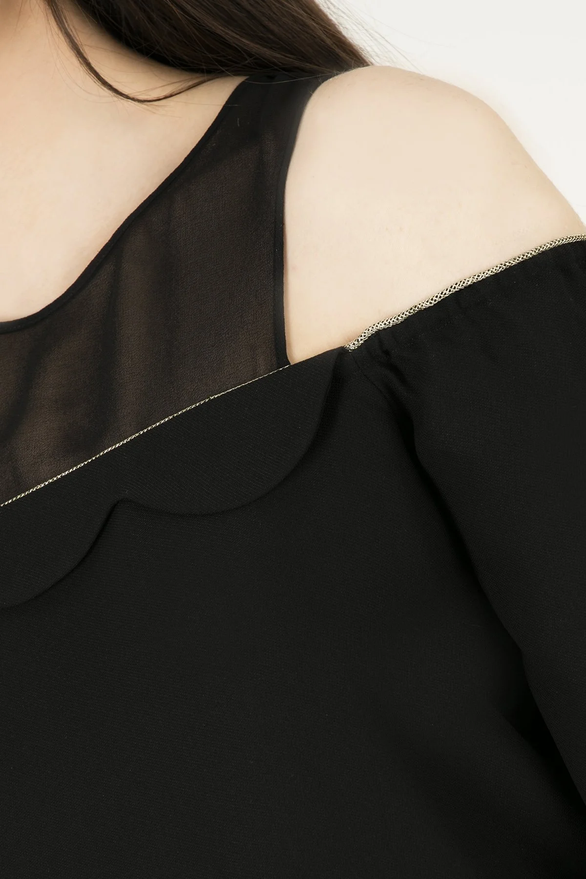 ARMANI EXCHANGE Bayan Bluz 6ZYH21 YN34Z 1200 SİYAH - 7