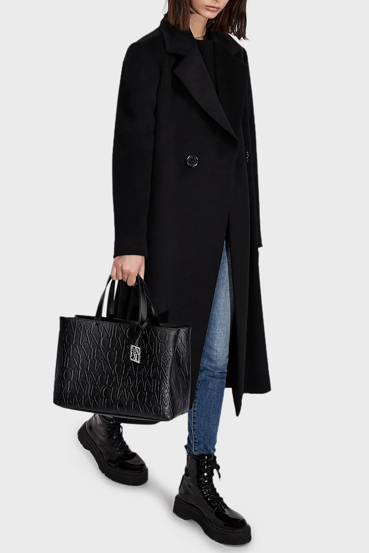 Armani Exchange Marka Logolu Omuz Bayan Çanta 942646 CC793 00020 SİYAH - 3