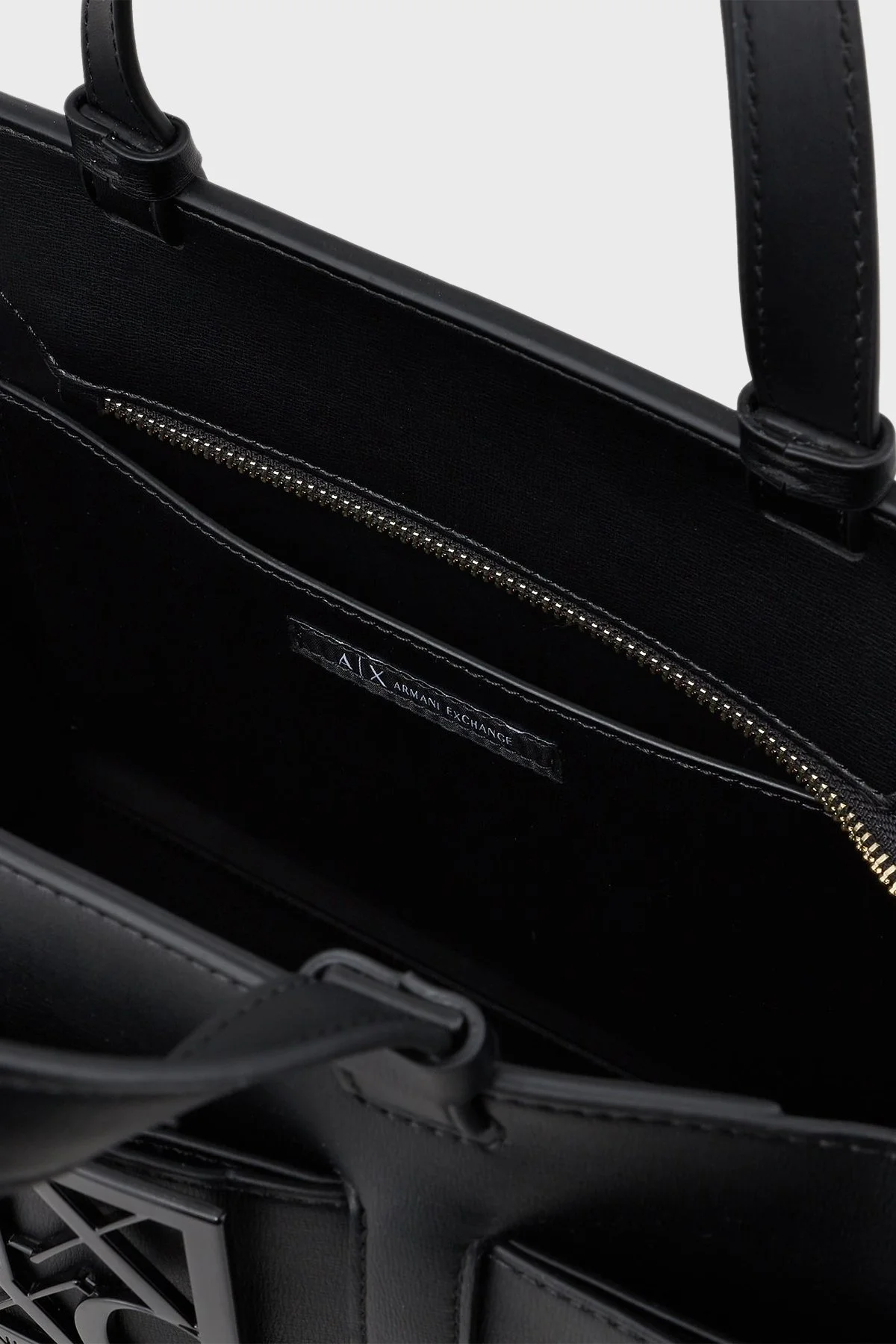 Armani Exchange Marka Logolu Çıkarılabilir Askılı Omuz Bayan Çanta 942689 0A874 00020 SİYAH - 11