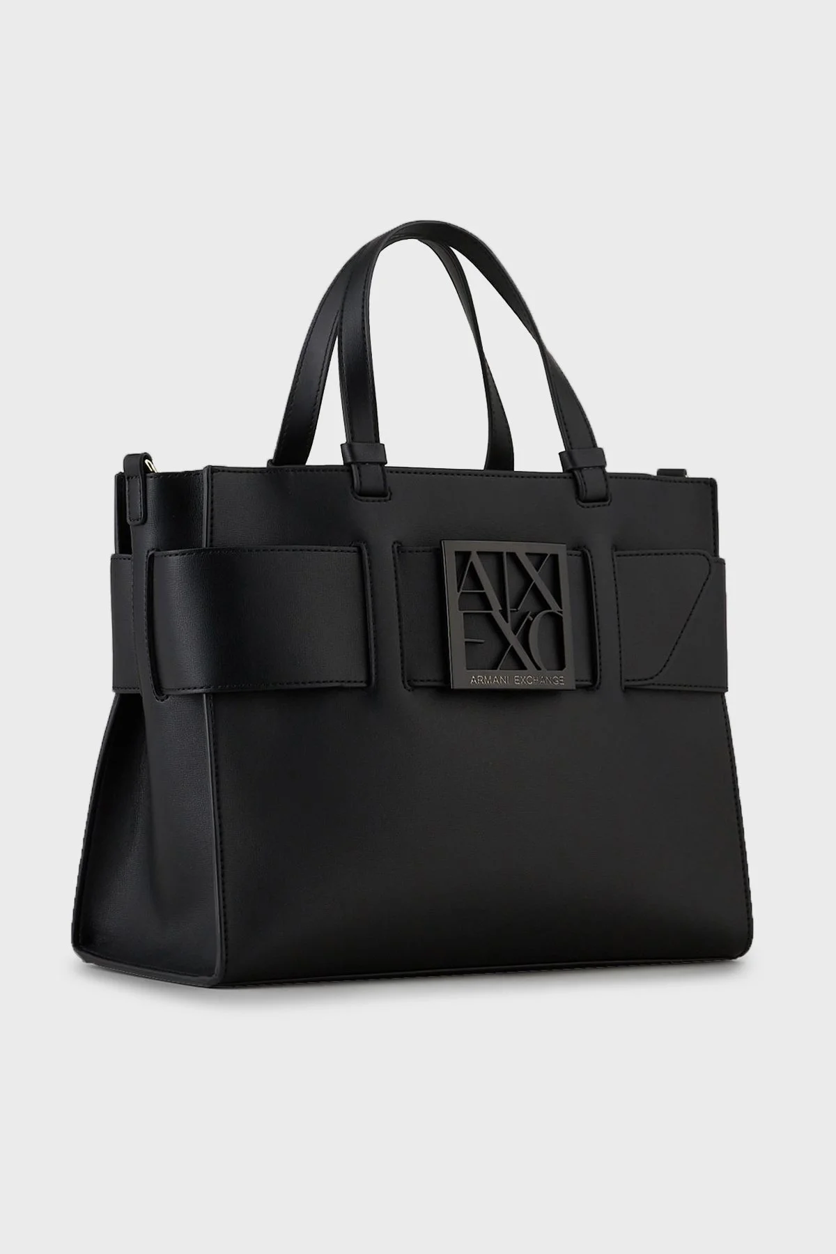 Armani Exchange Marka Logolu Çıkarılabilir Askılı Omuz Bayan Çanta 942689 0A874 00020 SİYAH - 12