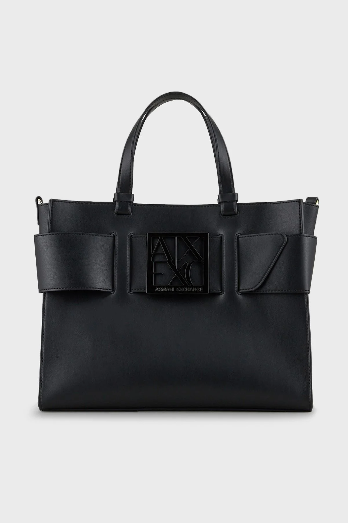 Armani Exchange Marka Logolu Çıkarılabilir Askılı Omuz Kadın Çanta 942689 0A874 00020 Siyah - 1