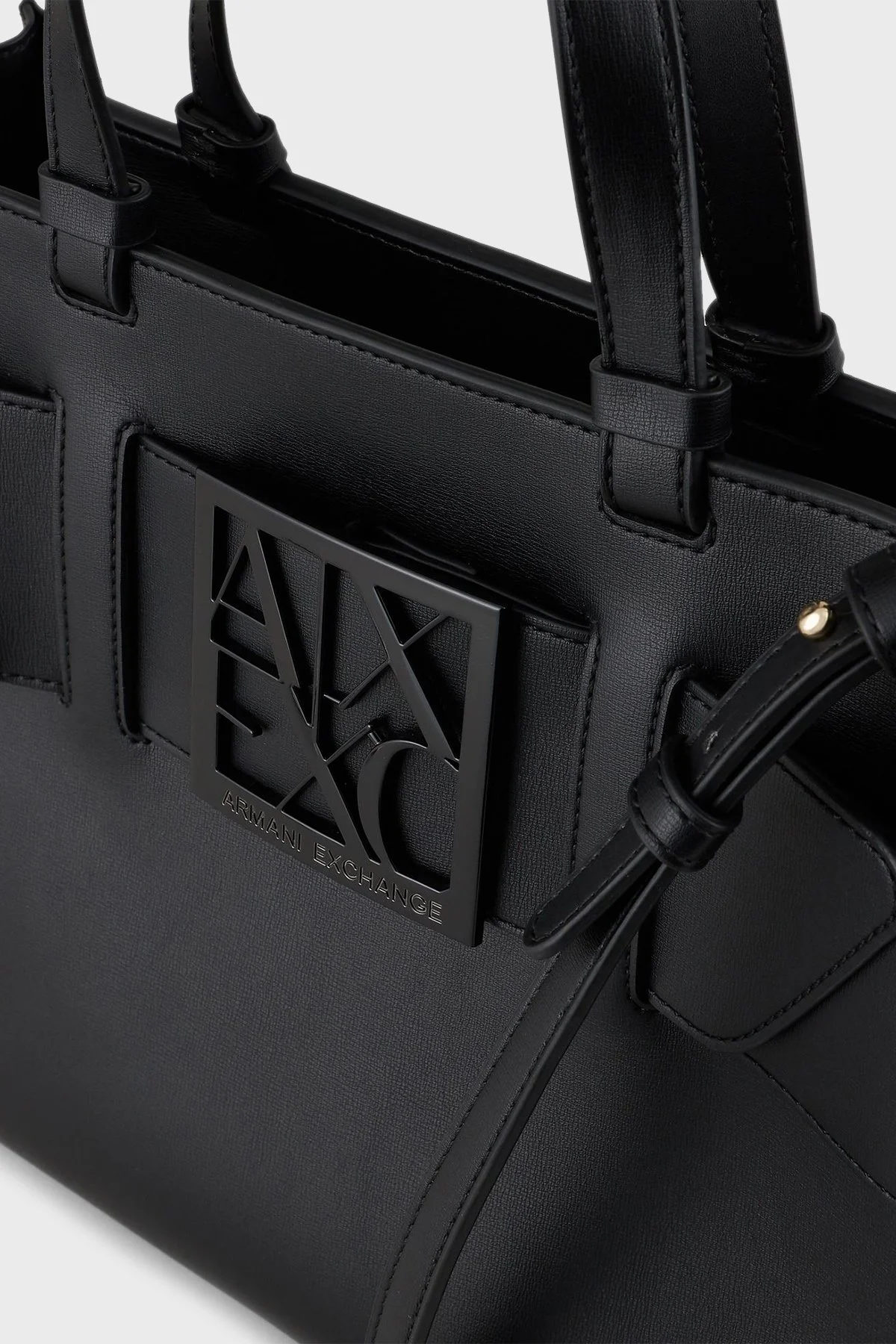 Armani Exchange Marka Logolu Çıkarılabilir Askılı Omuz Kadın Çanta 942689 0A874 00020 Siyah - 4