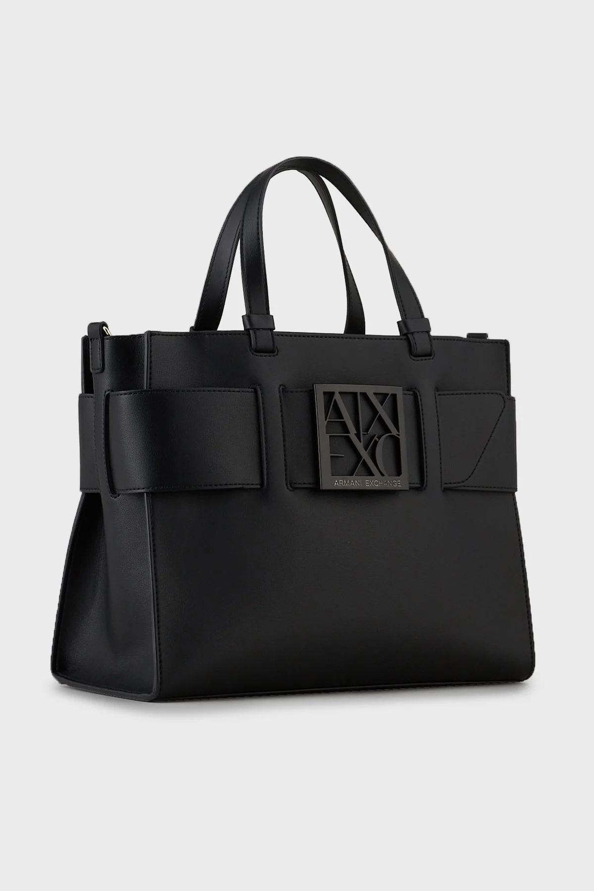 Armani Exchange Marka Logolu Çıkarılabilir Askılı Omuz Kadın Çanta 942689 0A874 00020 Siyah - 6