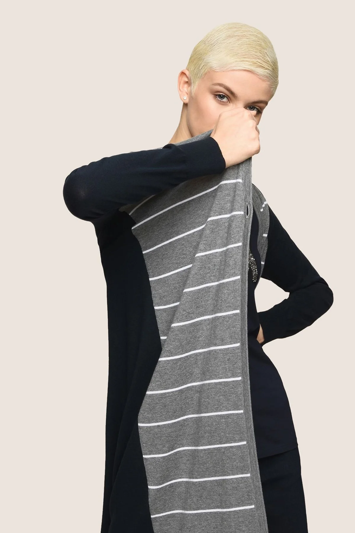 ARMANI EXCHANGE Bayan Hırka 3ZYE1B YMB1Z 05AC GRİ - 4