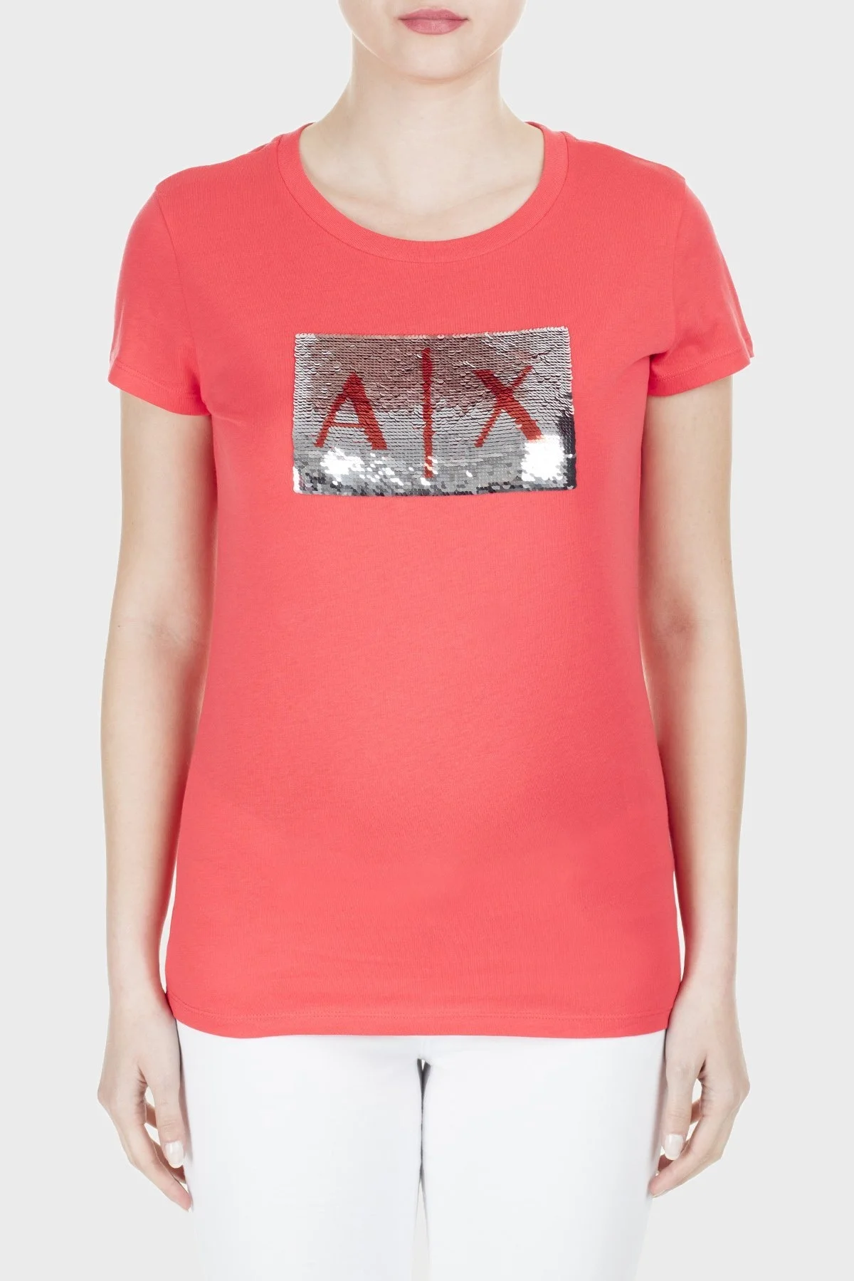 Armani Exchange Bayan T Shirt 8NYTDL YJ73Z 6425 KIRMIZI - 1