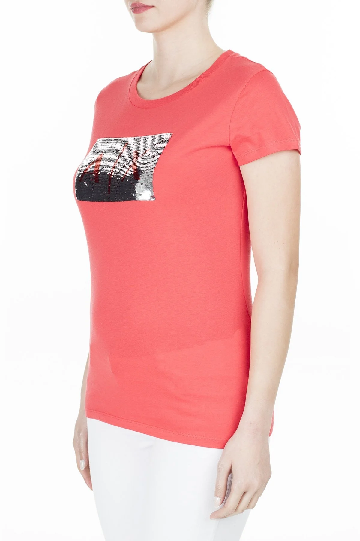 Armani Exchange Bayan T Shirt 8NYTDL YJ73Z 6425 KIRMIZI - 3