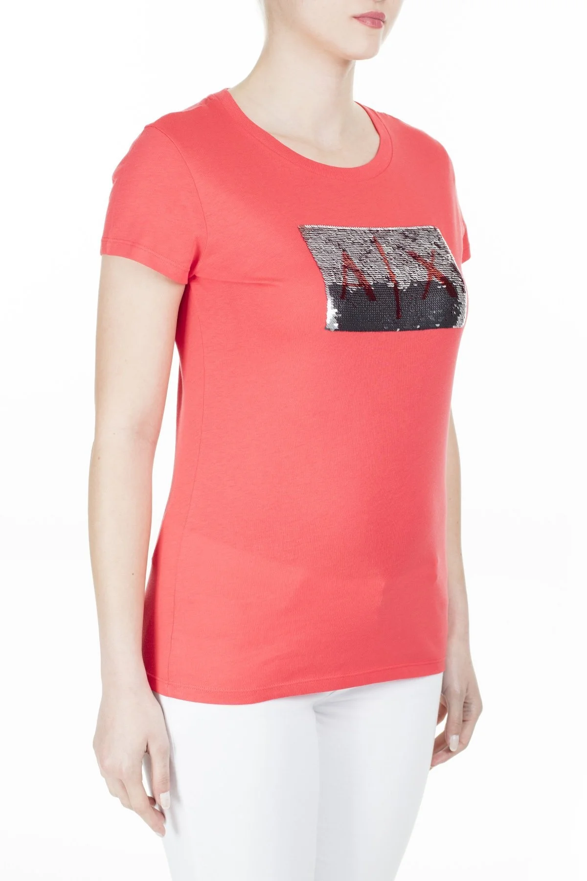 Armani Exchange Bayan T Shirt 8NYTDL YJ73Z 6425 KIRMIZI - 4