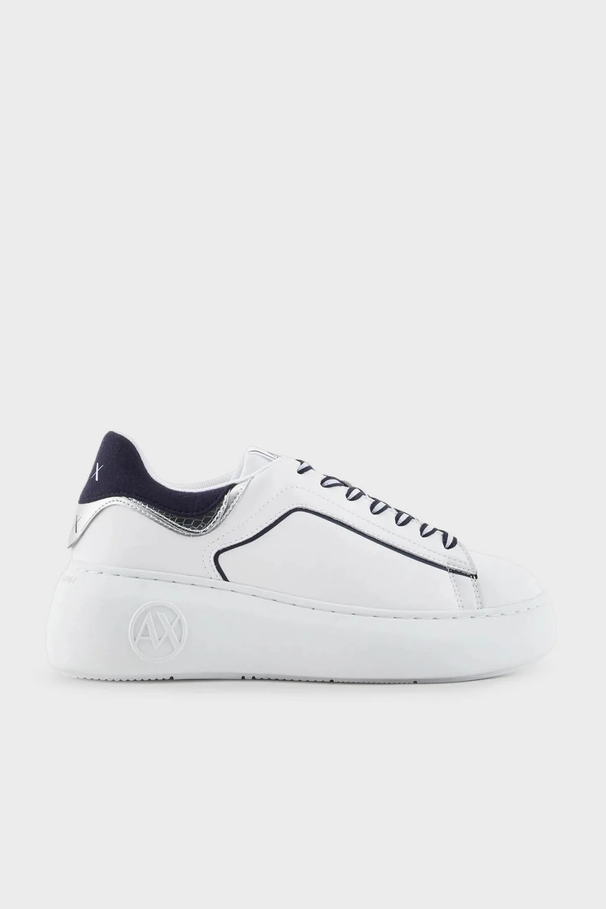 Armani Exchange Kalın Tabanlı Sneaker Bayan Ayakkabı XDX108 XV788 T288 BEYAZ - 1