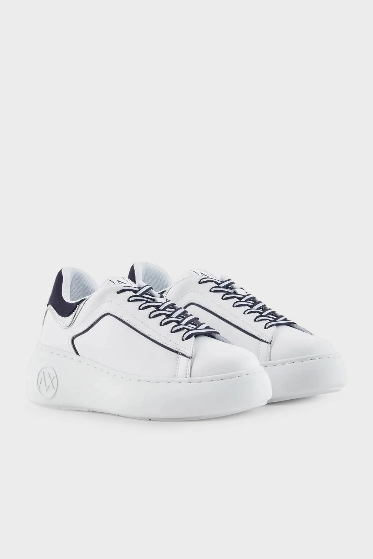 Armani Exchange Kalın Tabanlı Sneaker Bayan Ayakkabı XDX108 XV788 T288 BEYAZ - 2
