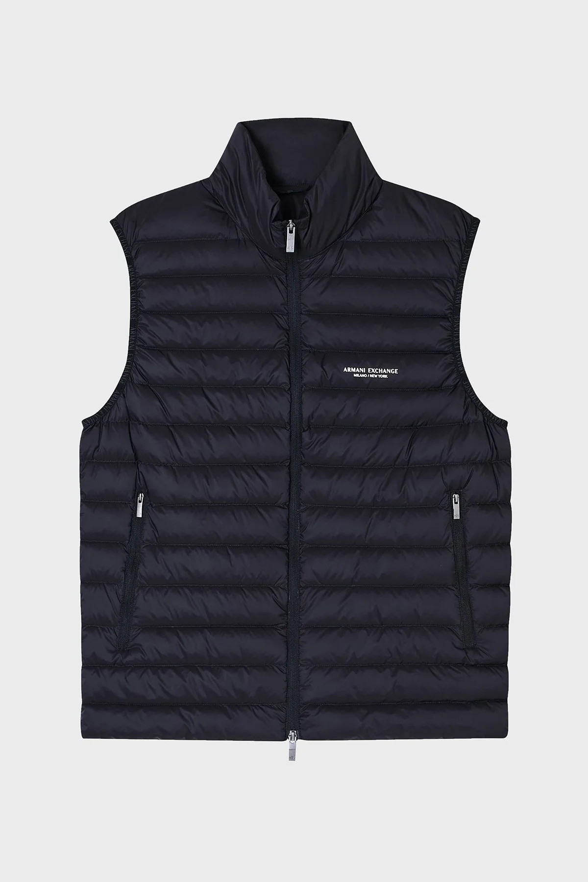 Armani Exchange Kapitoneli Kuş Tüyü Dolgulu Regular Fit Şişme Erkek Yelek XM001576 AF16927 UC001 SİYAH - 5