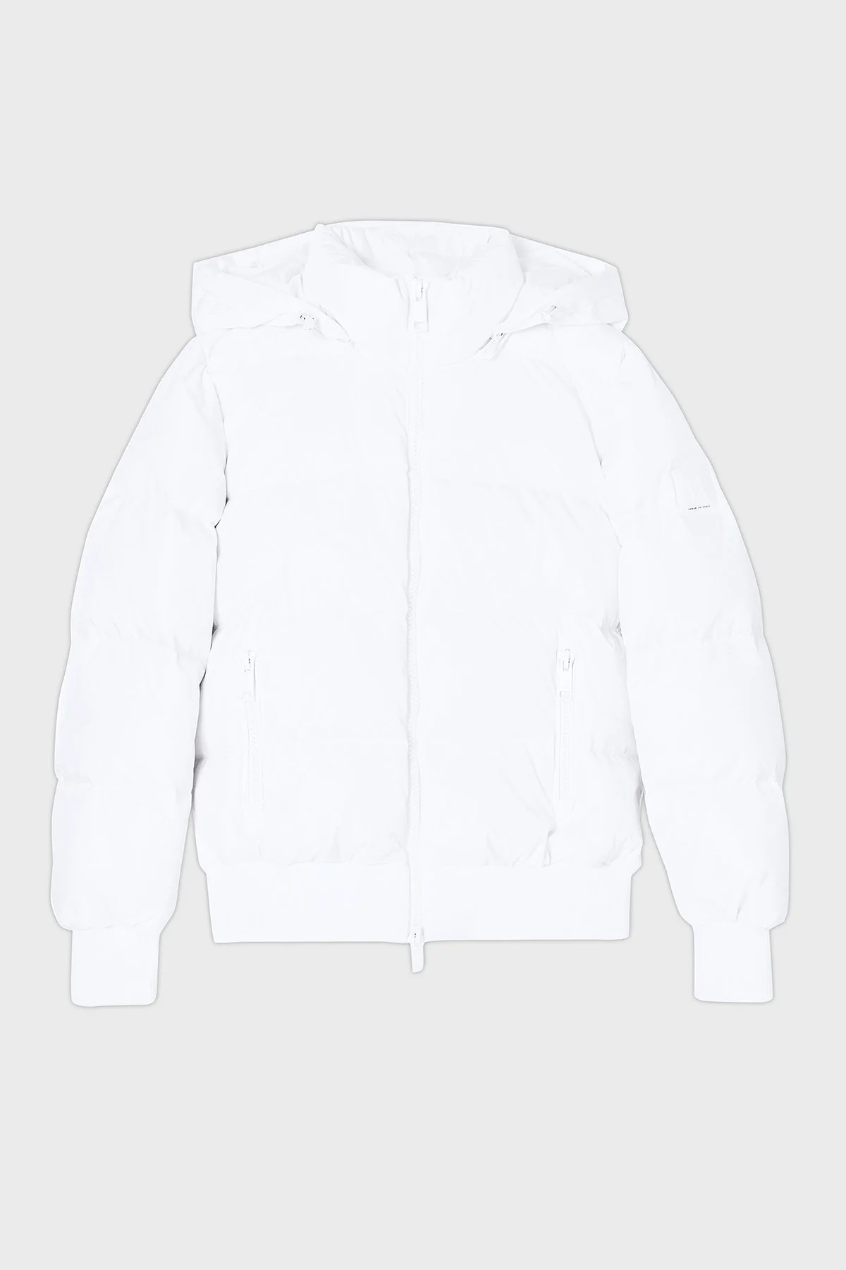 Armani Exchange Kapitoneli Regular Fit Çıkarılabilir Kapüşonlu Şişme Bayan Mont XW000228 AF12286 U0002 BEYAZ - 5