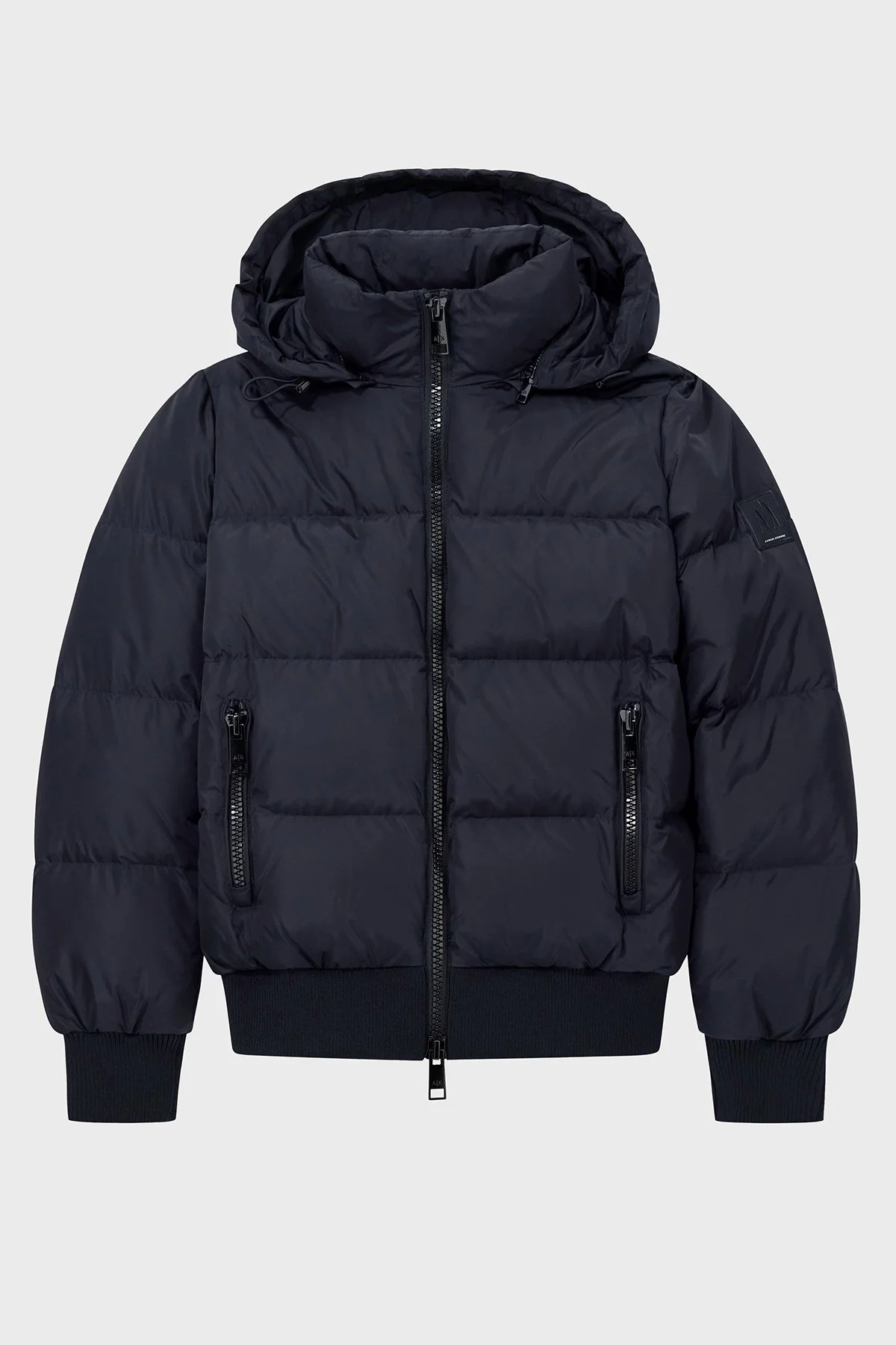 Armani Exchange Kapitoneli Regular Fit Çıkarılabilir Kapüşonlu Şişme Kadın Mont XW000228 AF12286 UC001 Siyah - 5