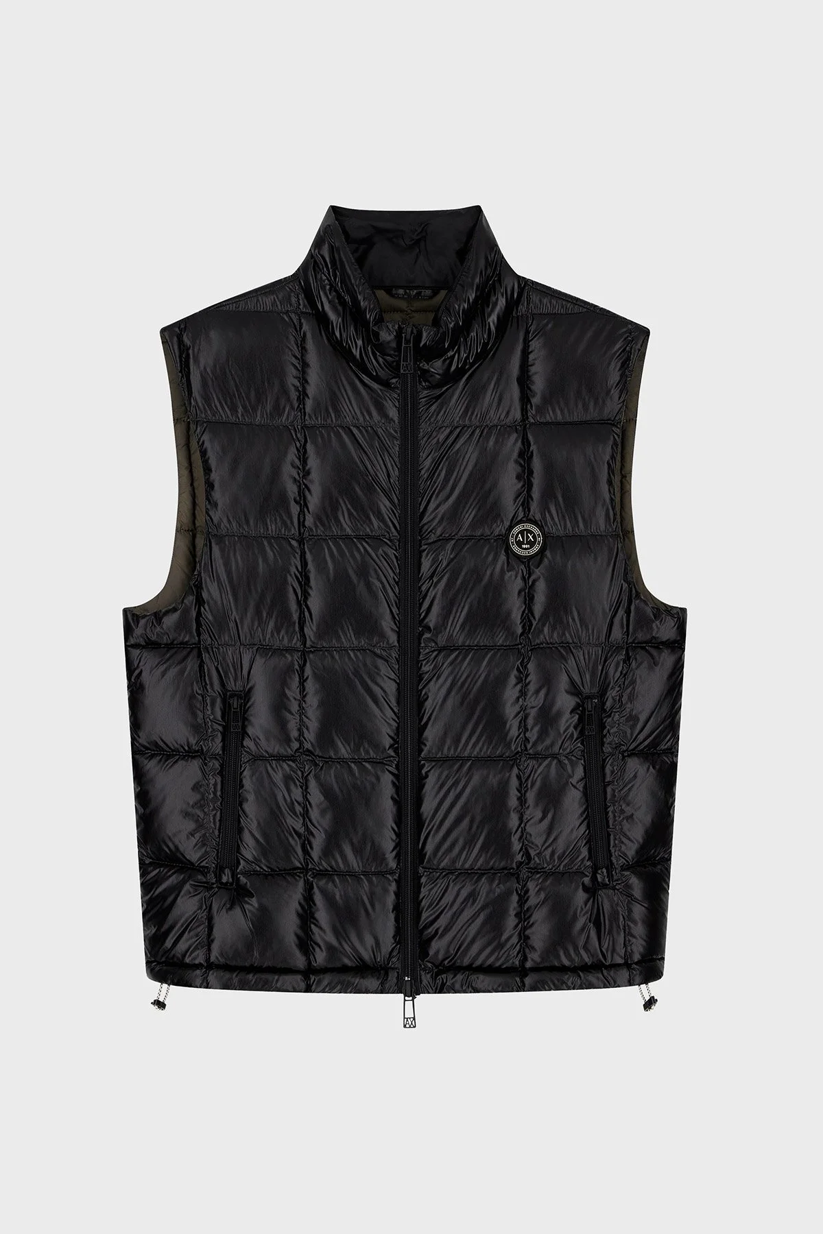 Armani Exchange Kapitoneli Regular Fit Dik Yaka Erkek Yelek XM003475 AF23755 UC001 Siyah - 6