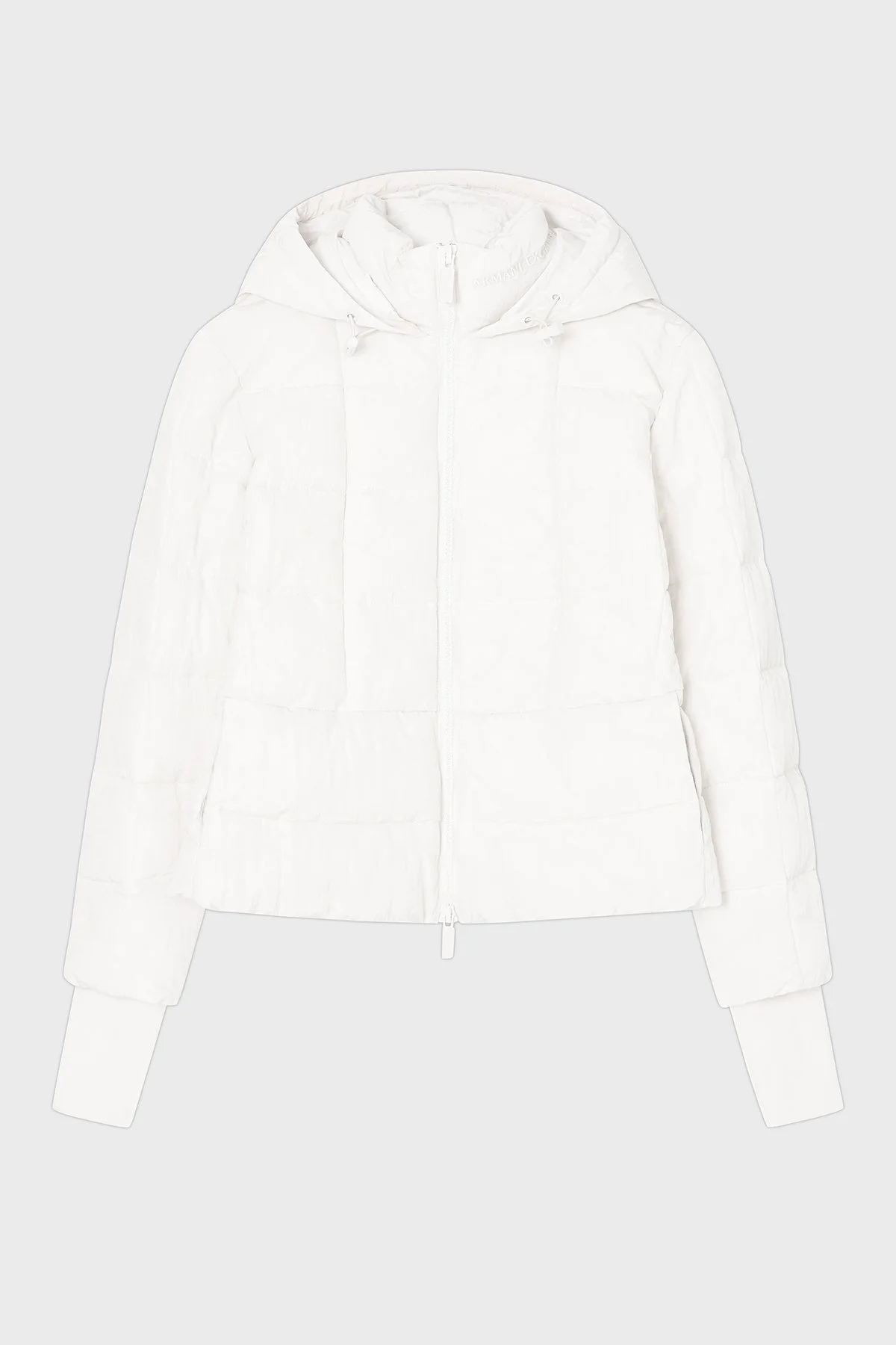 Armani Exchange Kapitoneli Regular Fit Kapüşonlu Bayan Mont XW000650 AF16207 U1003 EKRU - 5