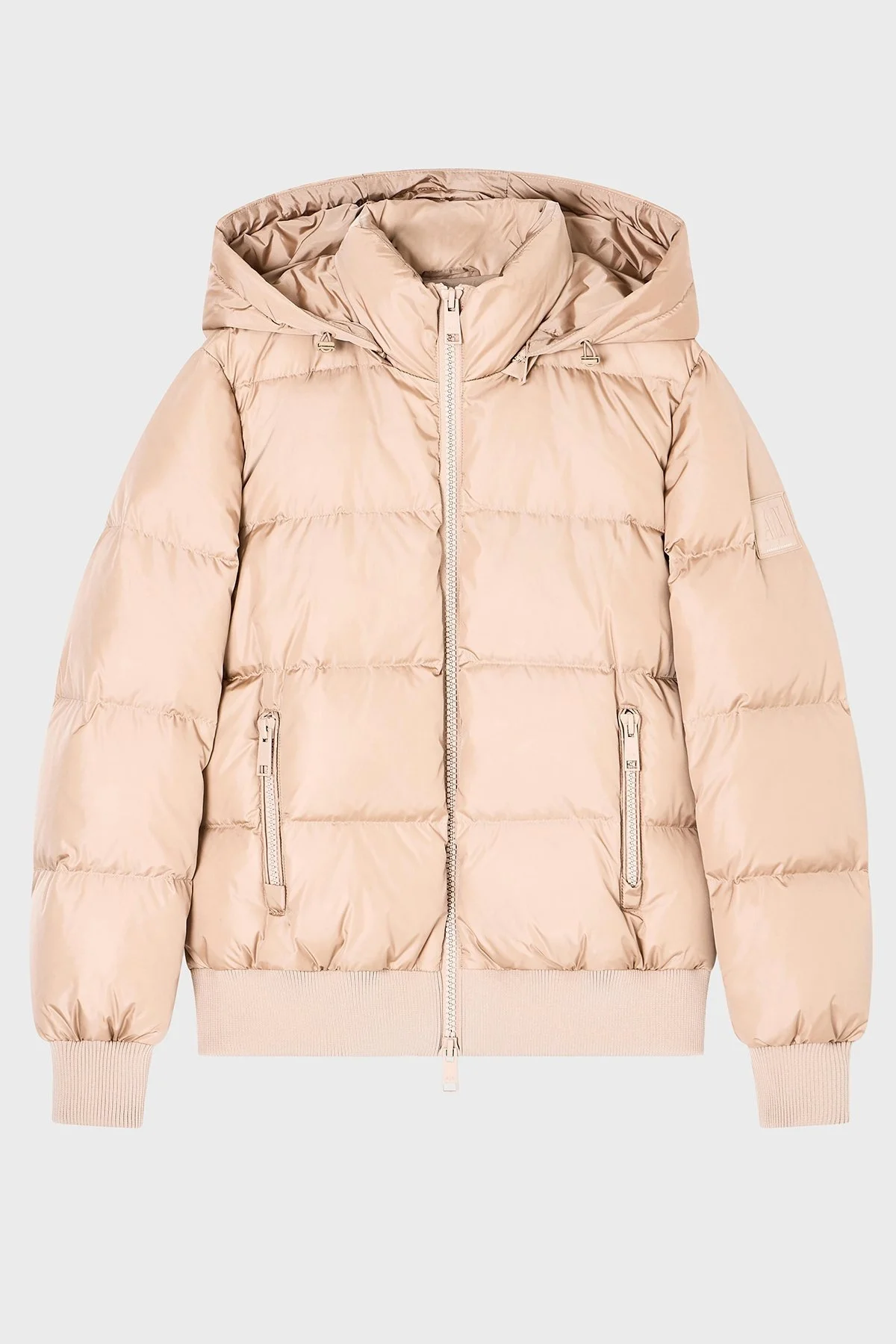 Armani Exchange Kapitoneli Regular Fit Sabit Kapüşonlu Bayan Mont XW000228 AF12286 U1051 KUM - 5