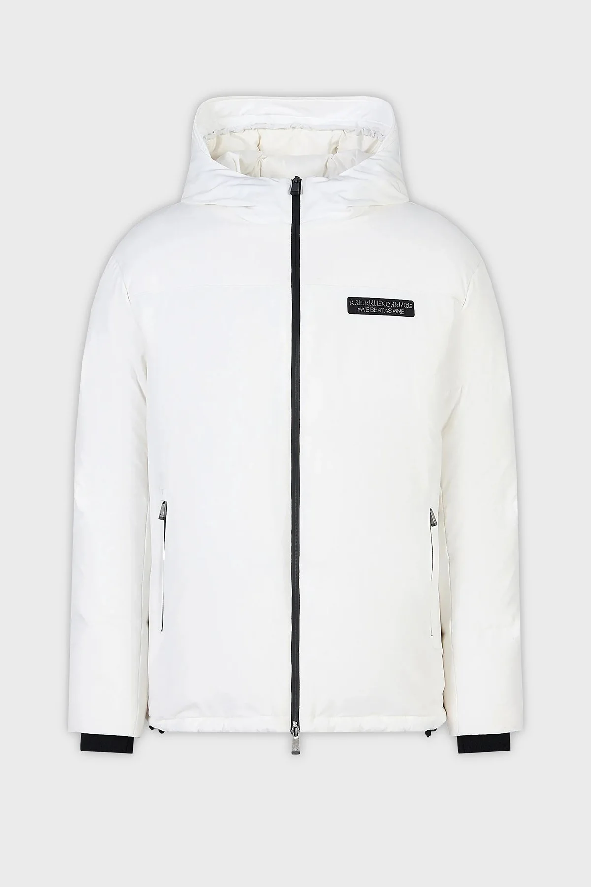 Armani Exchange Kapüşonlu Çift Yönlü Fermuarlı Regular Fit Erkek Mont 6RZB03 ZNICZ 1116 BEYAZ - 2