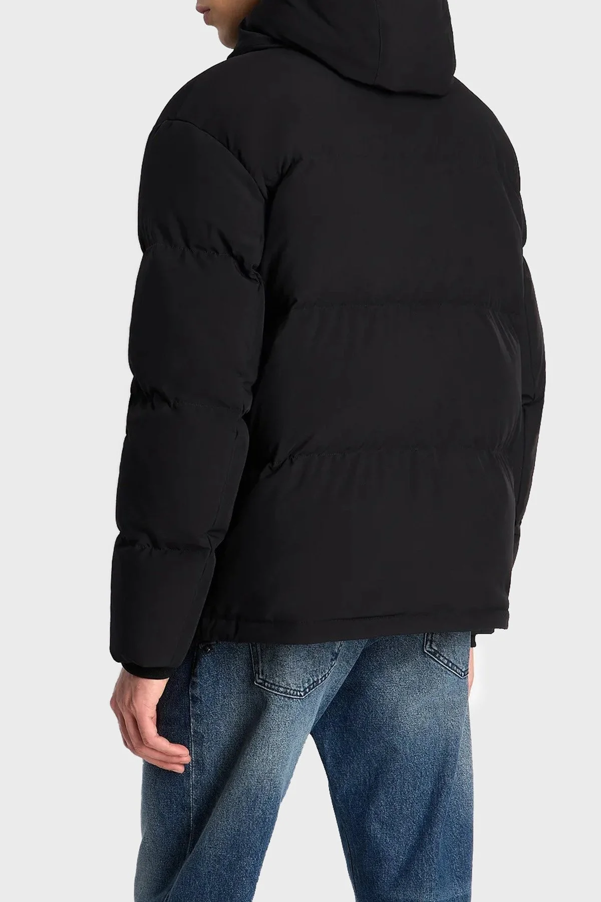 Armani Exchange Kapüşonlu Çift Yönlü Fermuarlı Regular Fit Erkek Mont 6RZB03 ZNICZ 1200 SİYAH - 3