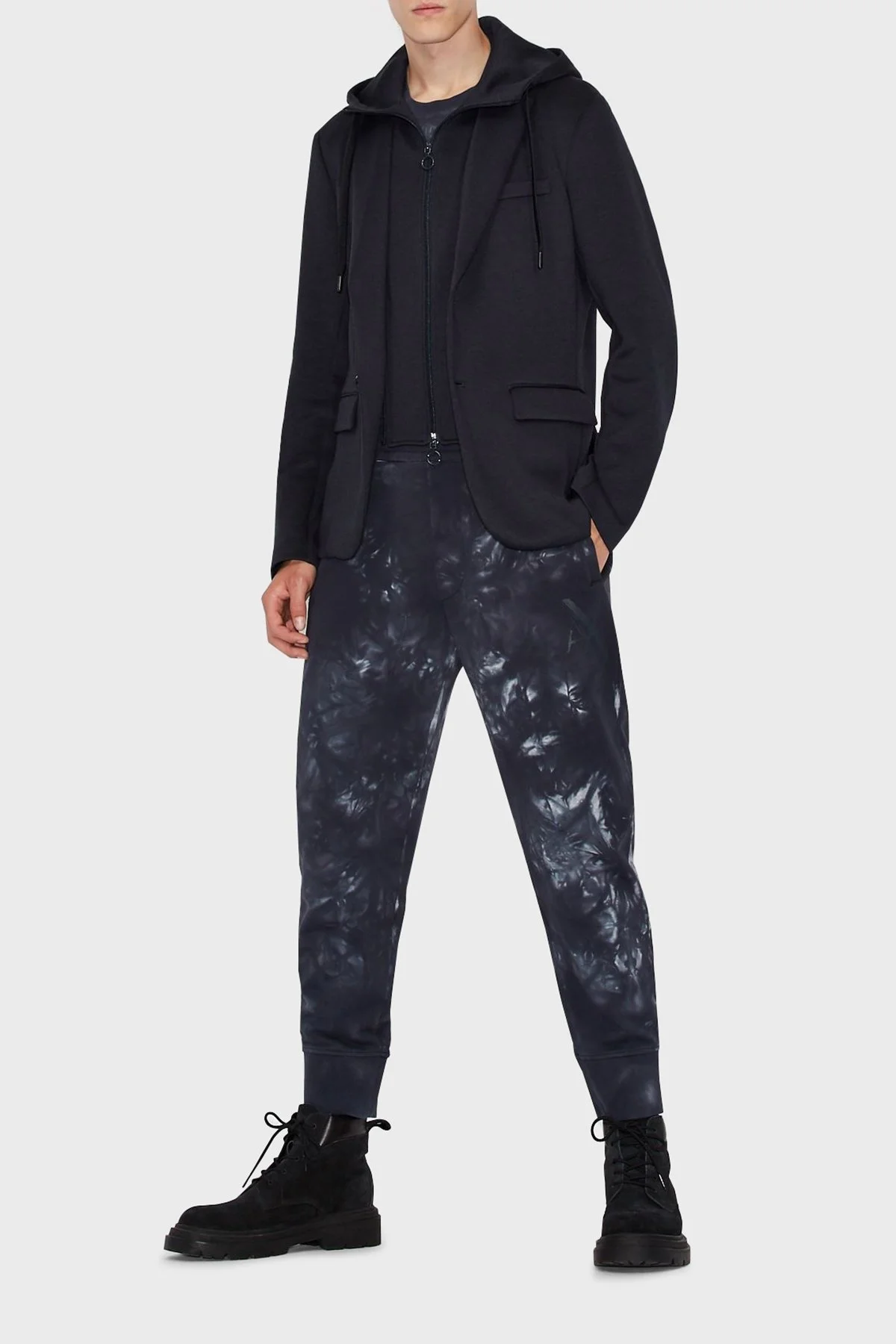 Armani Exchange Kapüşonlu İç Katmanlı Erkek Ceket 6KZGLA ZJY1Z 1583 LACİVERT - 3