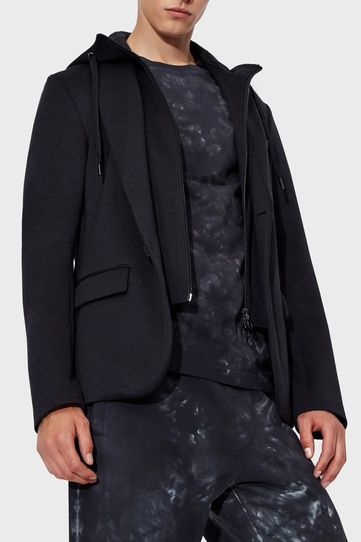 Armani Exchange Kapüşonlu İç Katmanlı Erkek Ceket 6KZGLA ZJY1Z 1583 LACİVERT - 4