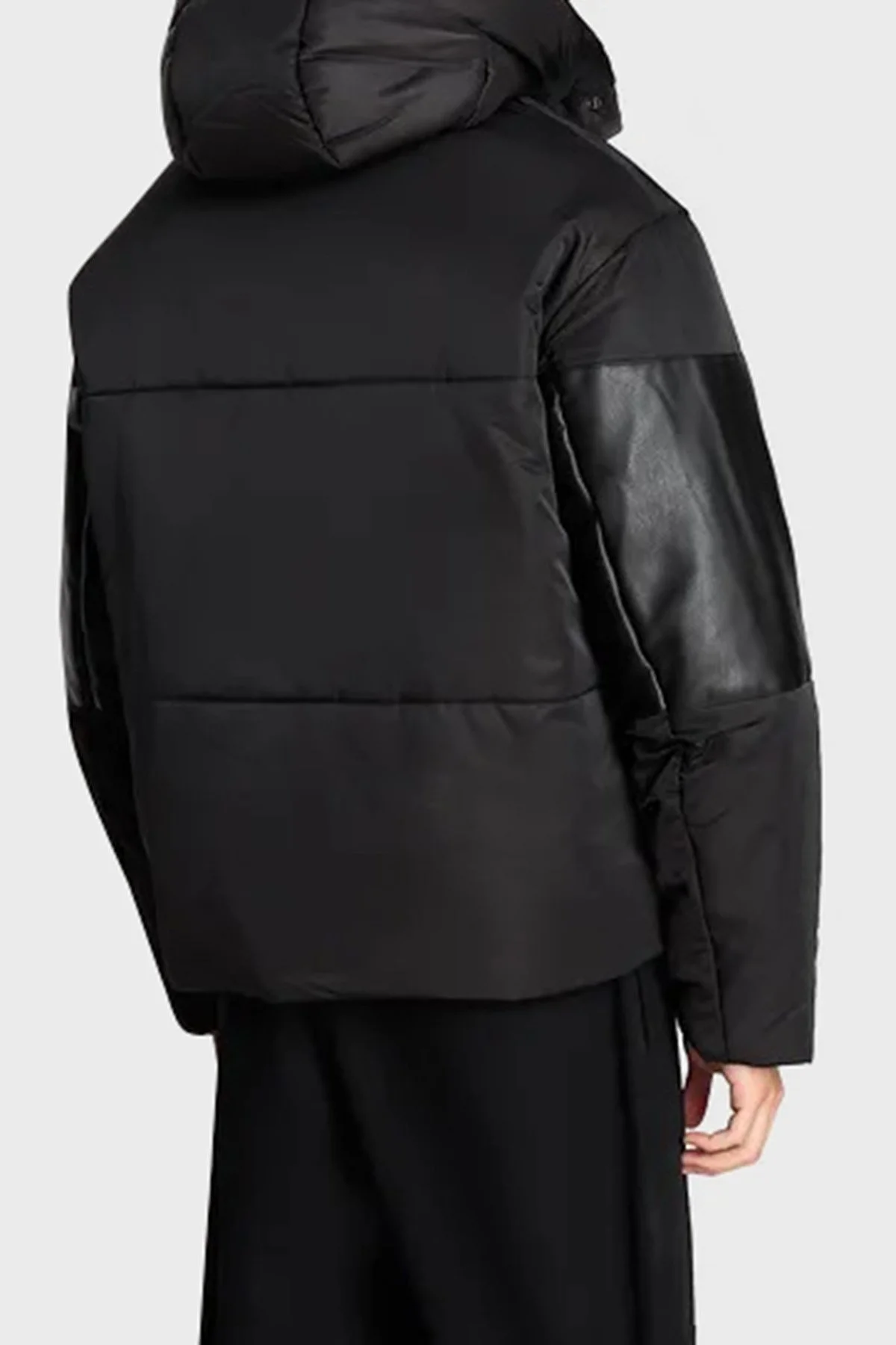 Armani Exchange Kapüşonlu Regular Fit Şişme Erkek Mont 6RZB13 ZNJ7Z 1200 SİYAH - 2