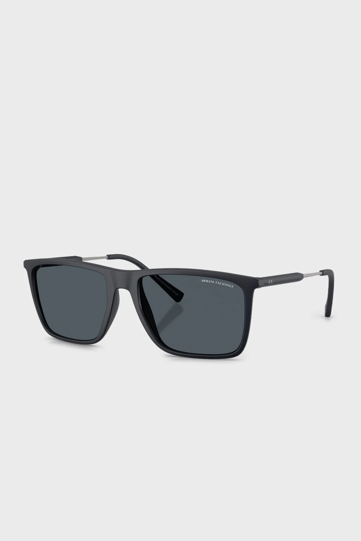 Armani Exchange Kare Erkek Gözlük 0AX4160S 838087 57 Mat Mavi-Koyu Gri - 1