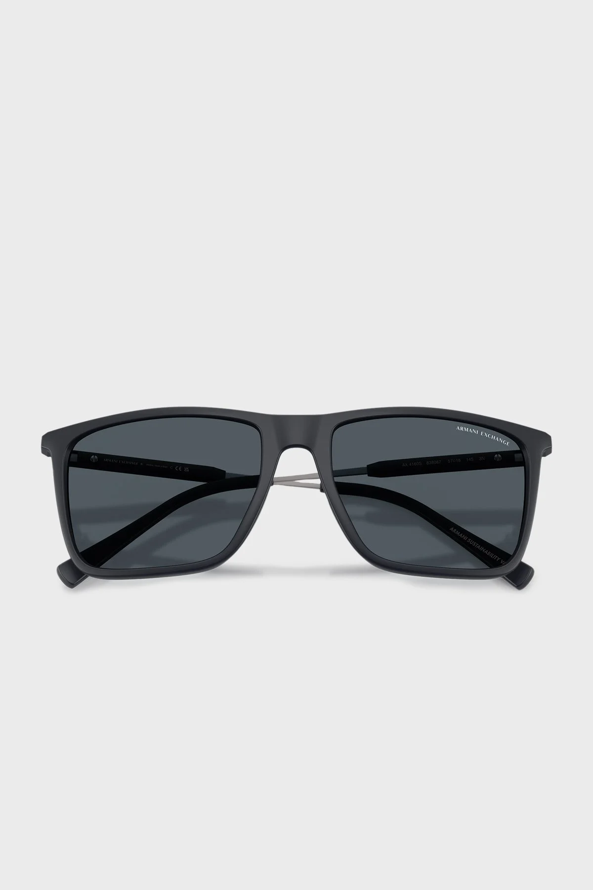 Armani Exchange Kare Erkek Gözlük 0AX4160S 838087 57 Mat Mavi-Koyu Gri - 3