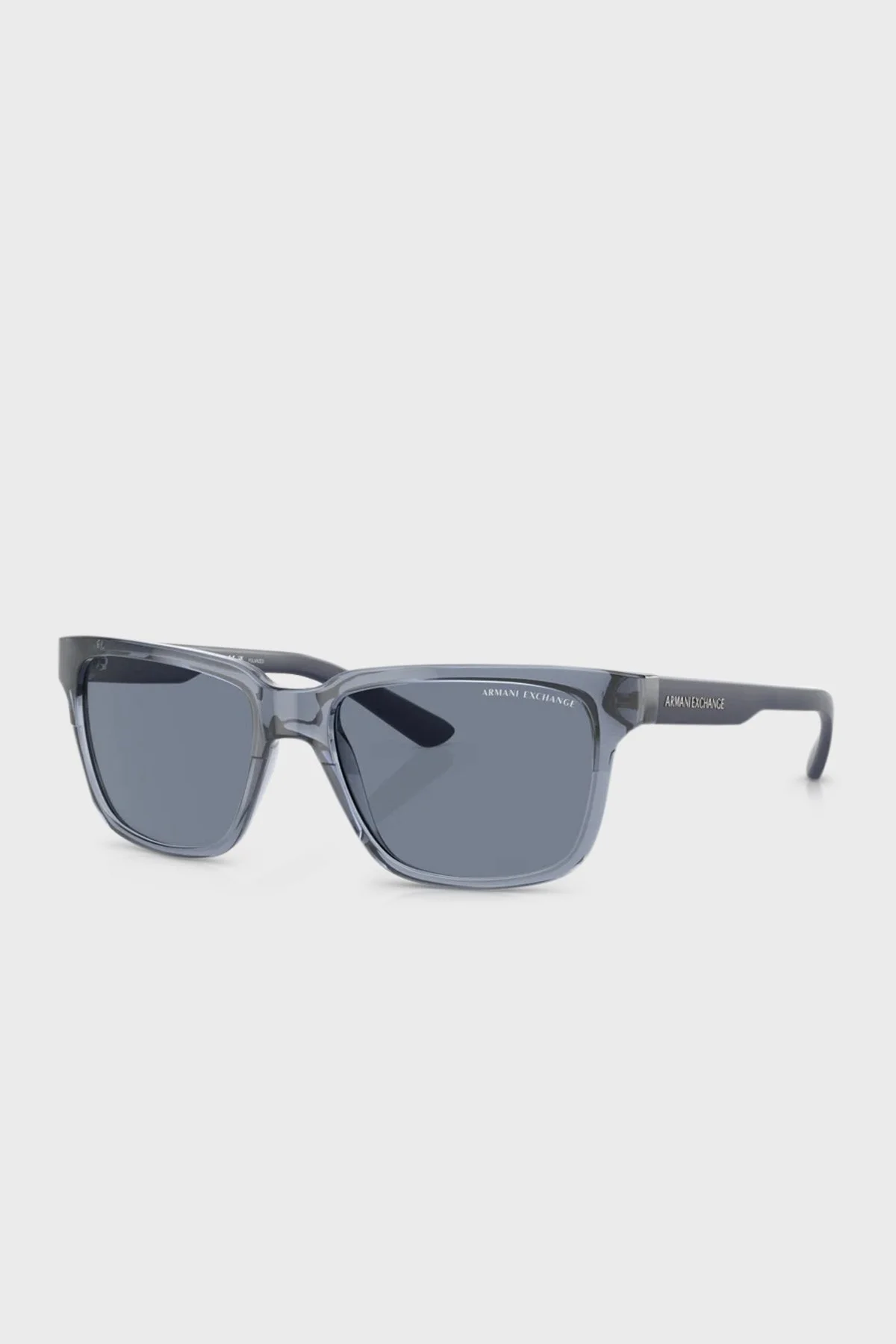 Armani Exchange Kare Güneş Erkek Gözlük 0AX4026S 82782V 56 Işıltılı Saydam Mavi-Koyu mavi - 1