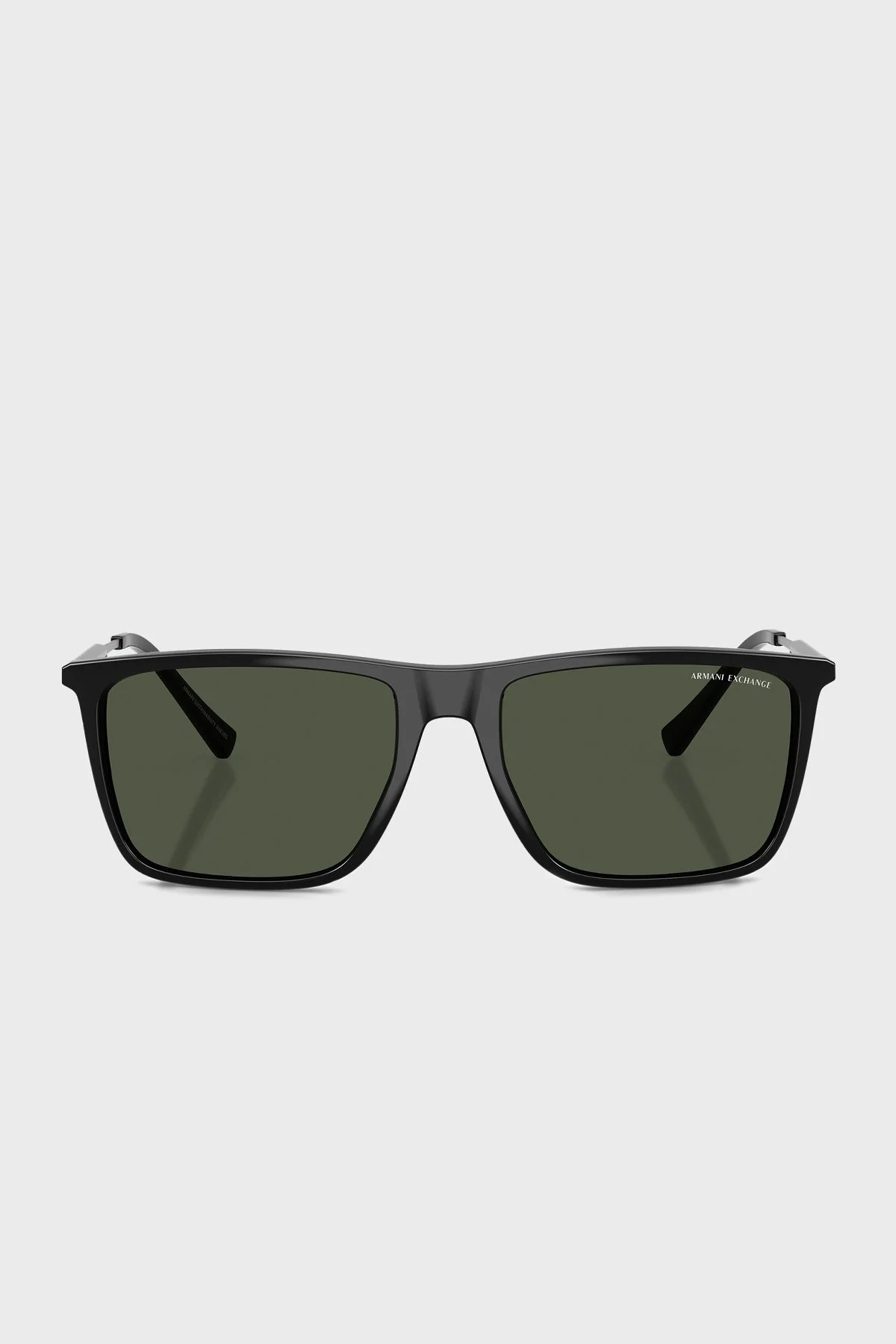 Armani Exchange Kare Güneş Erkek Gözlük 0AX4160S 81582J 57 Parlak Siyah-Koyu Yeşil Polari - 6