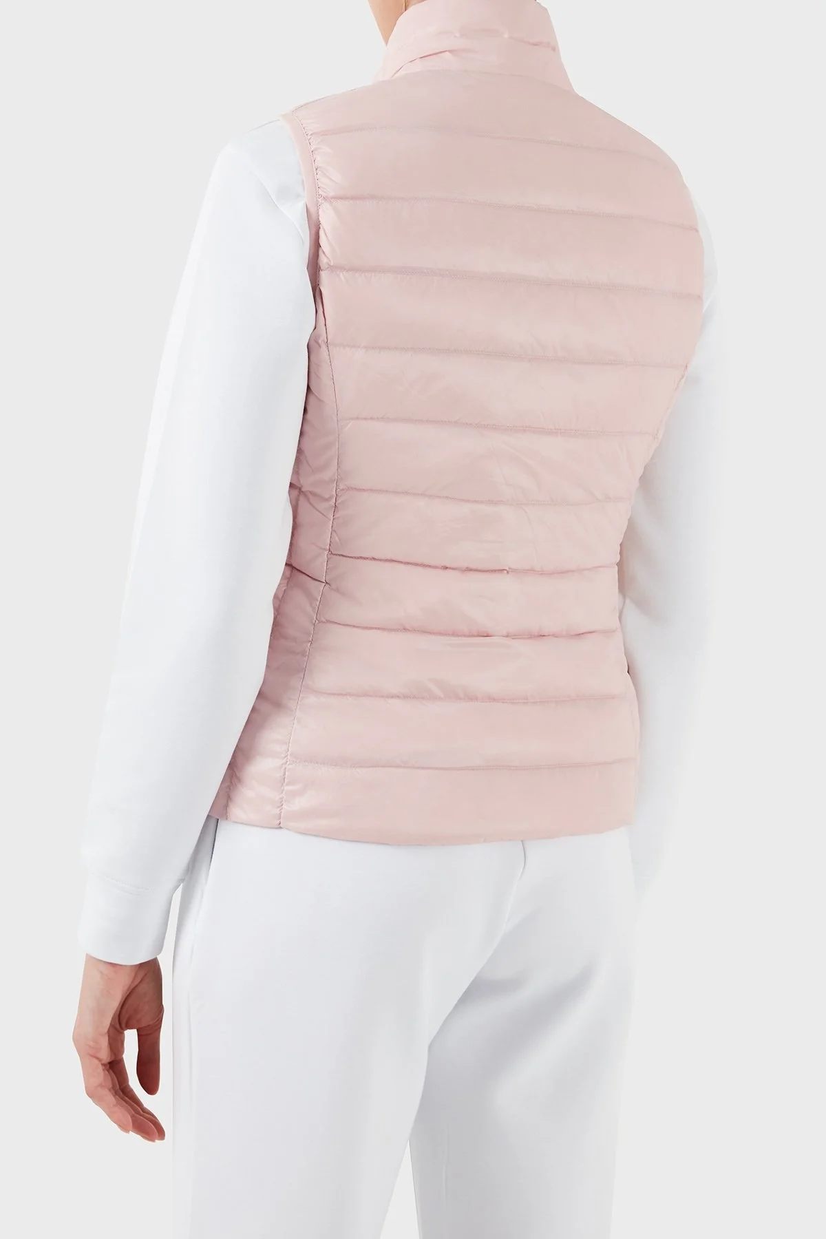 Armani Exchange Kaz Tüyü Dolgulu Slim Fit Dik Yaka Şişme Bayan Yelek 8NYQ01 YNM4Z 14BQ PUDRA - 2