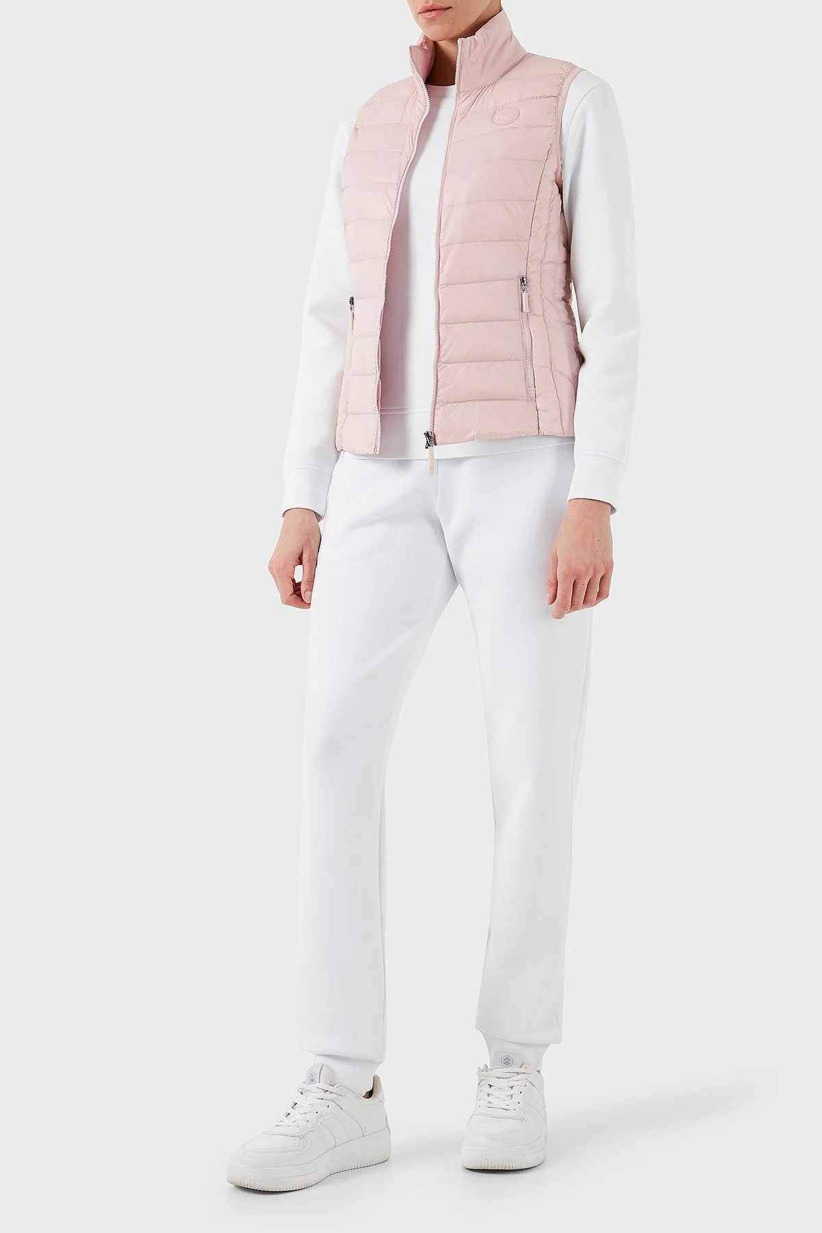 Armani Exchange Kaz Tüyü Dolgulu Slim Fit Dik Yaka Şişme Bayan Yelek 8NYQ01 YNM4Z 14BQ PUDRA - 3