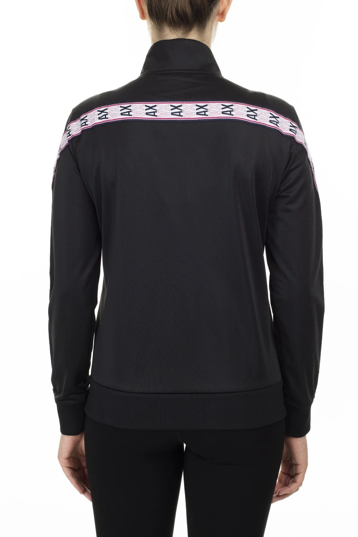 Armani Exchange Kontrast Logo Baskılı Regular Fit Bayan Sweat 6GYM86 YJ52Z 1200 SİYAH - 2