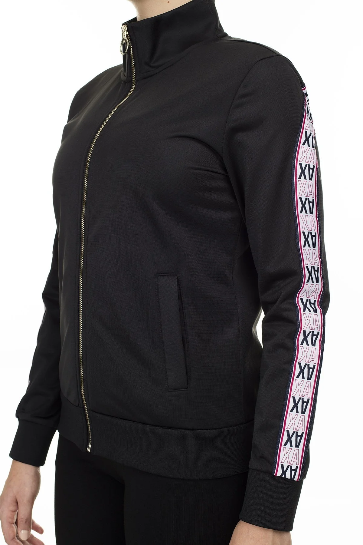 Armani Exchange Kontrast Logo Baskılı Regular Fit Bayan Sweat 6GYM86 YJ52Z 1200 SİYAH - 7