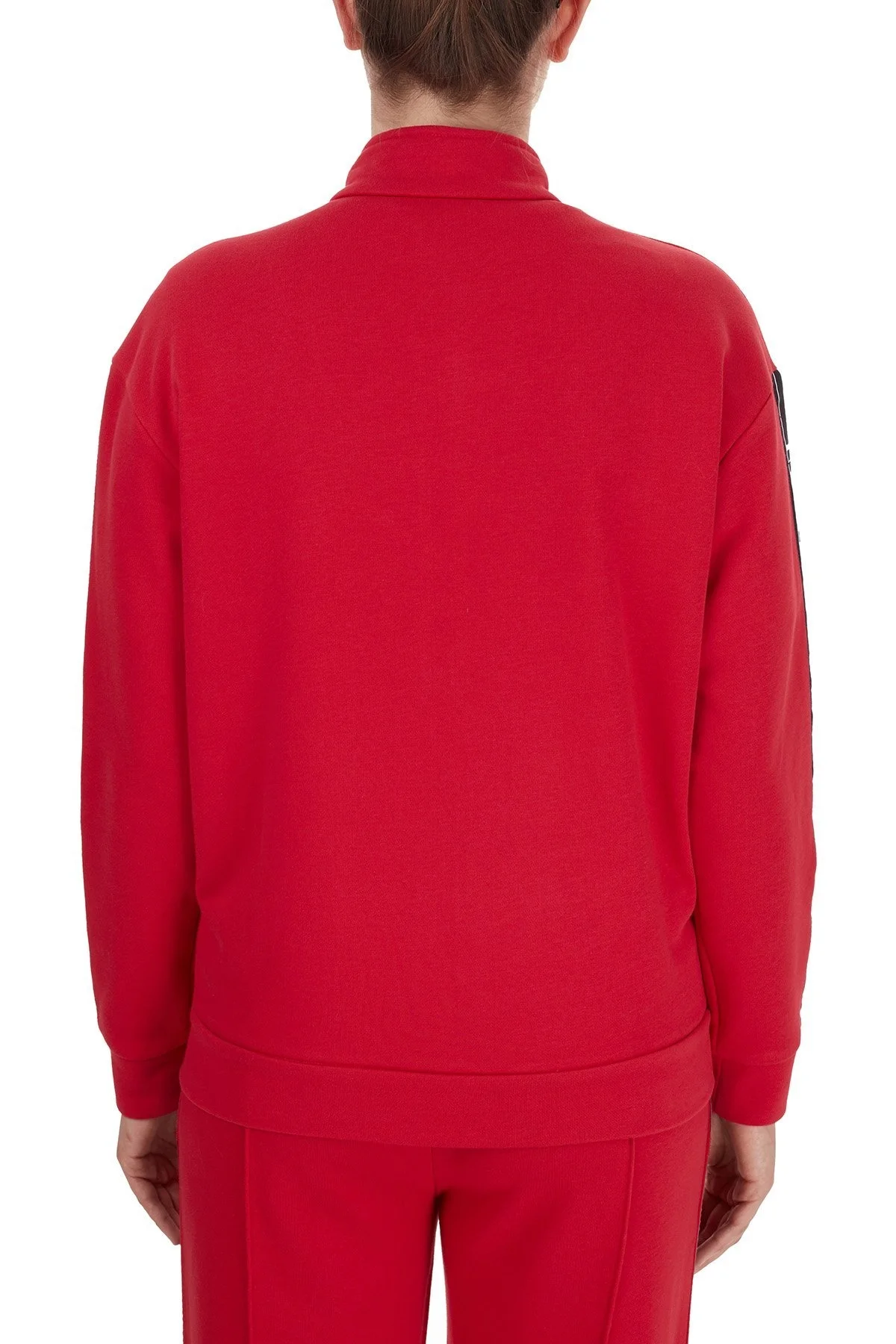 Armani Exchange Kontrast Logo Detaylı Dik Yaka Bayan Sweat 6HYM84 YJ2RZ 1469 KIRMIZI - 2
