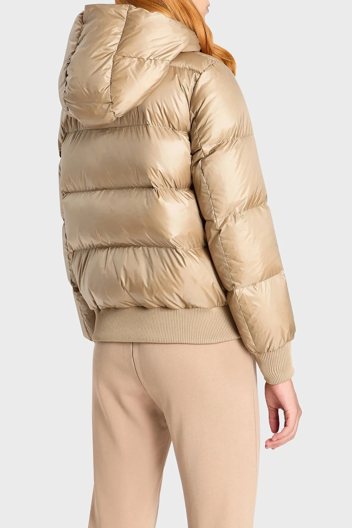 Armani Exchange Kuş Tüyü Dolgulu Çıkarılabilir Kapüşonlu Regular Fit Şişme Bayan Mont 8NYB40 YNYNZ 0748 SÜTLÜ KAHVE - 2