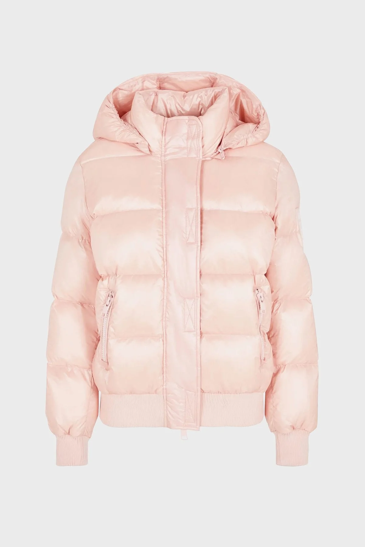 Armani Exchange Kuş Tüyü Dolgulu Çıkarılabilir Kapüşonlu Regular Fit Şişme Bayan Mont 8NYB40 YNYNZ 7415 PEMBE - 5