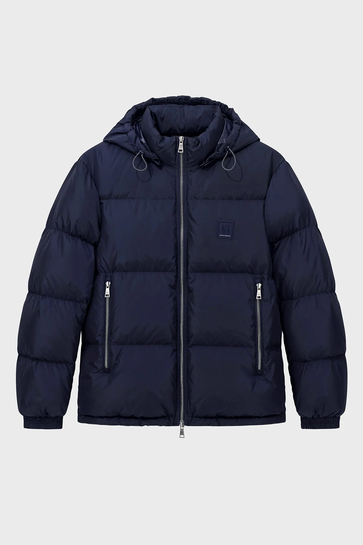 Armani Exchange Kuş Tüyü Dolgulu Çıkarılabilir Kapüşonlu Şişme Erkek Mont XM000348 AF12286 UB101 LACİVERT - 5