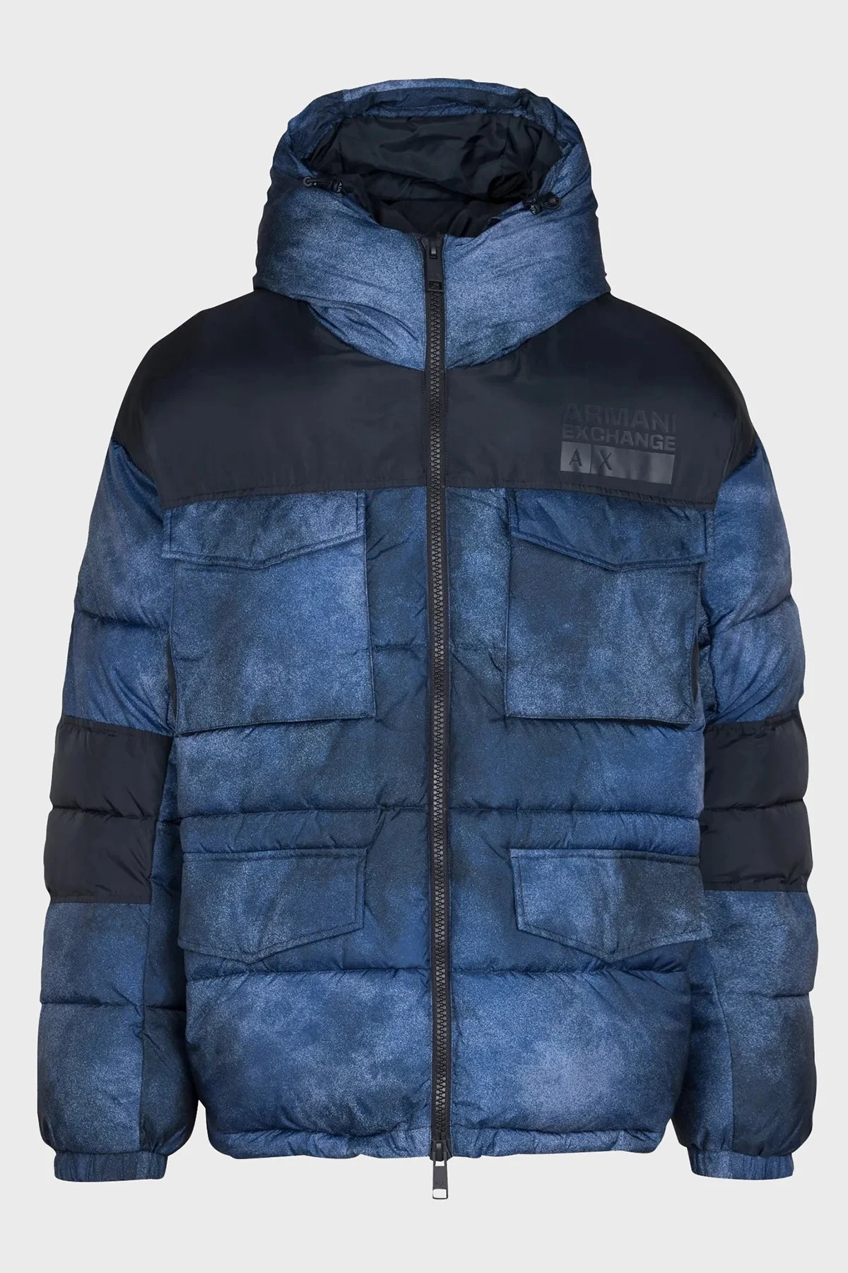 Armani Exchange Kuş Tüyü Dolgulu Kapüşonlu Yalıtımlı Erkek Mont 6RZK30 ZNKRZ 45AJ LACİVERT - 5