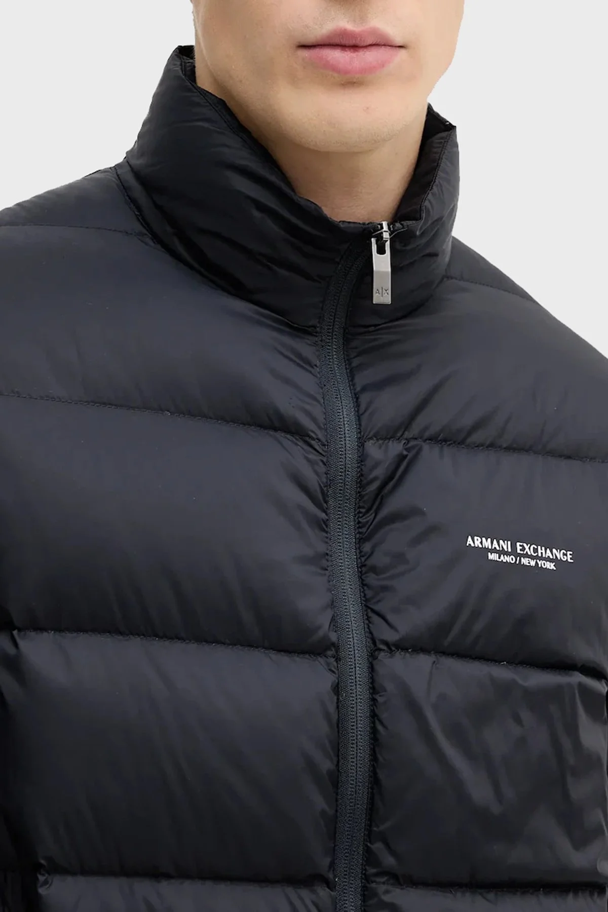 Armani Exchange Kuş tüyü Dolgulu Regular Fit Dik Yaka Şişme Erkek Mont XM001575 AF16927 UB101 LACİVERT - 4