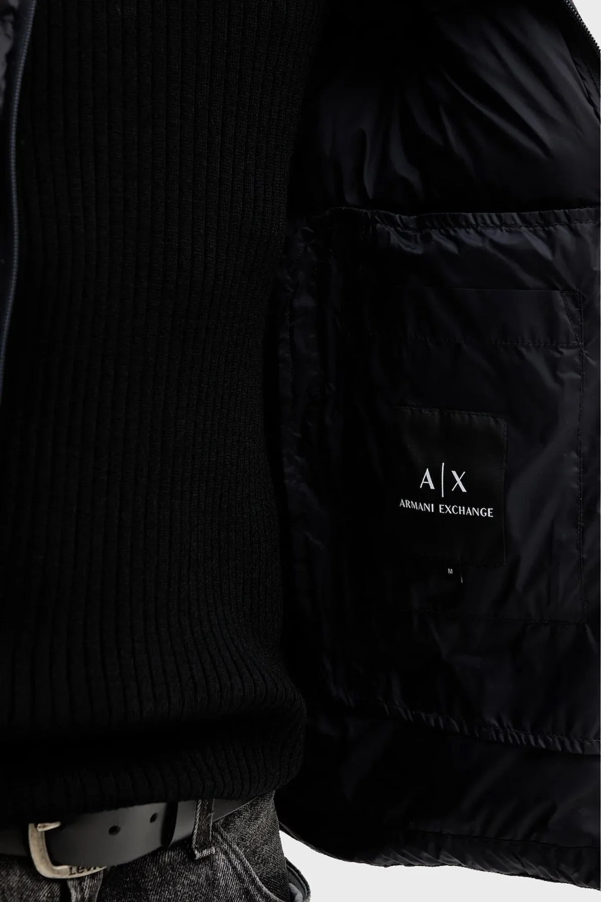 Armani Exchange Kuş tüyü Dolgulu Regular Fit Dik Yaka Şişme Erkek Mont XM001575 AF16927 UB101 LACİVERT - 7