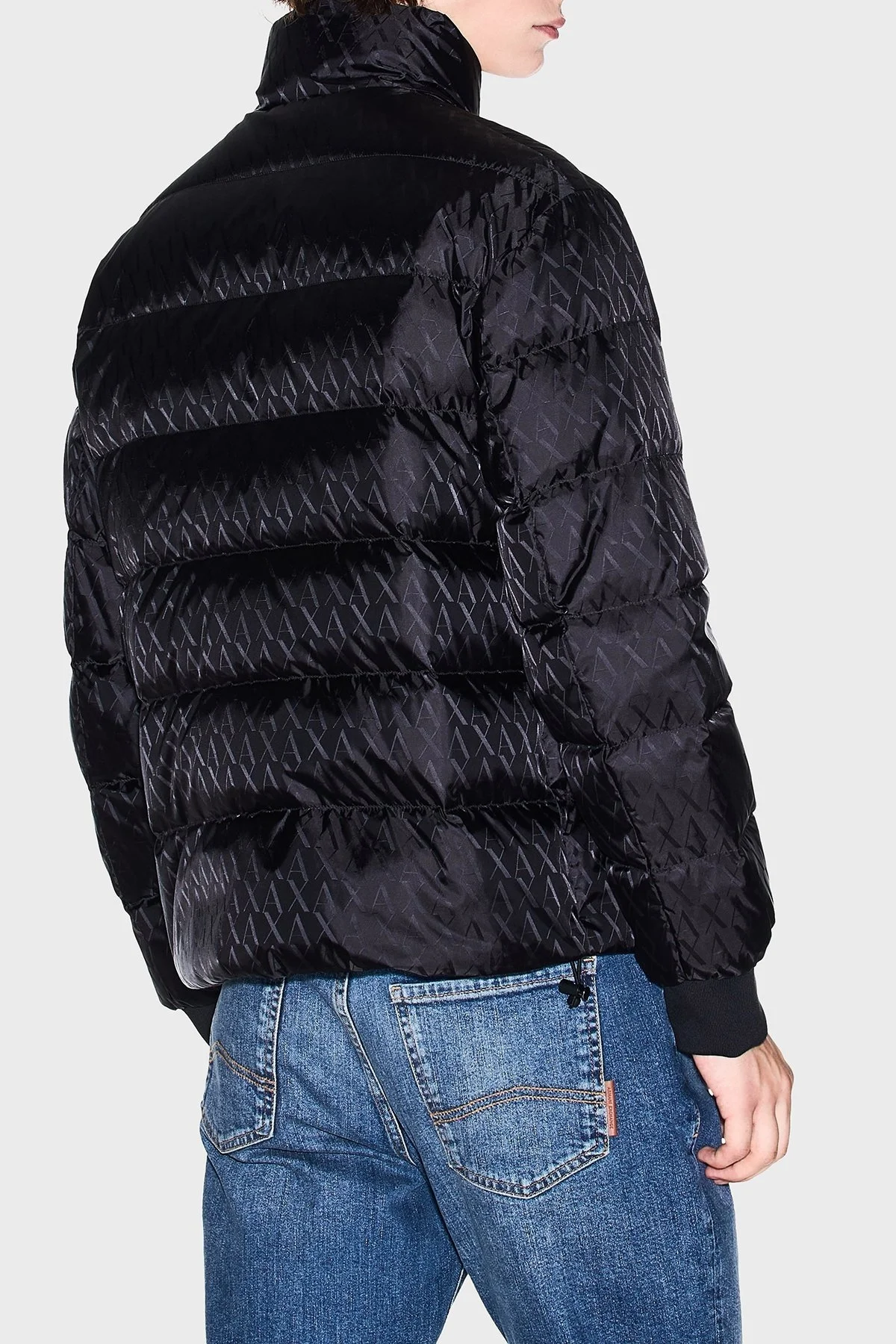 Armani Exchange Kuş Tüyü Dolgulu Regular Fit Dik Yaka Şişme Erkek Mont XM001580 AF16628 UC001 SİYAH - 3