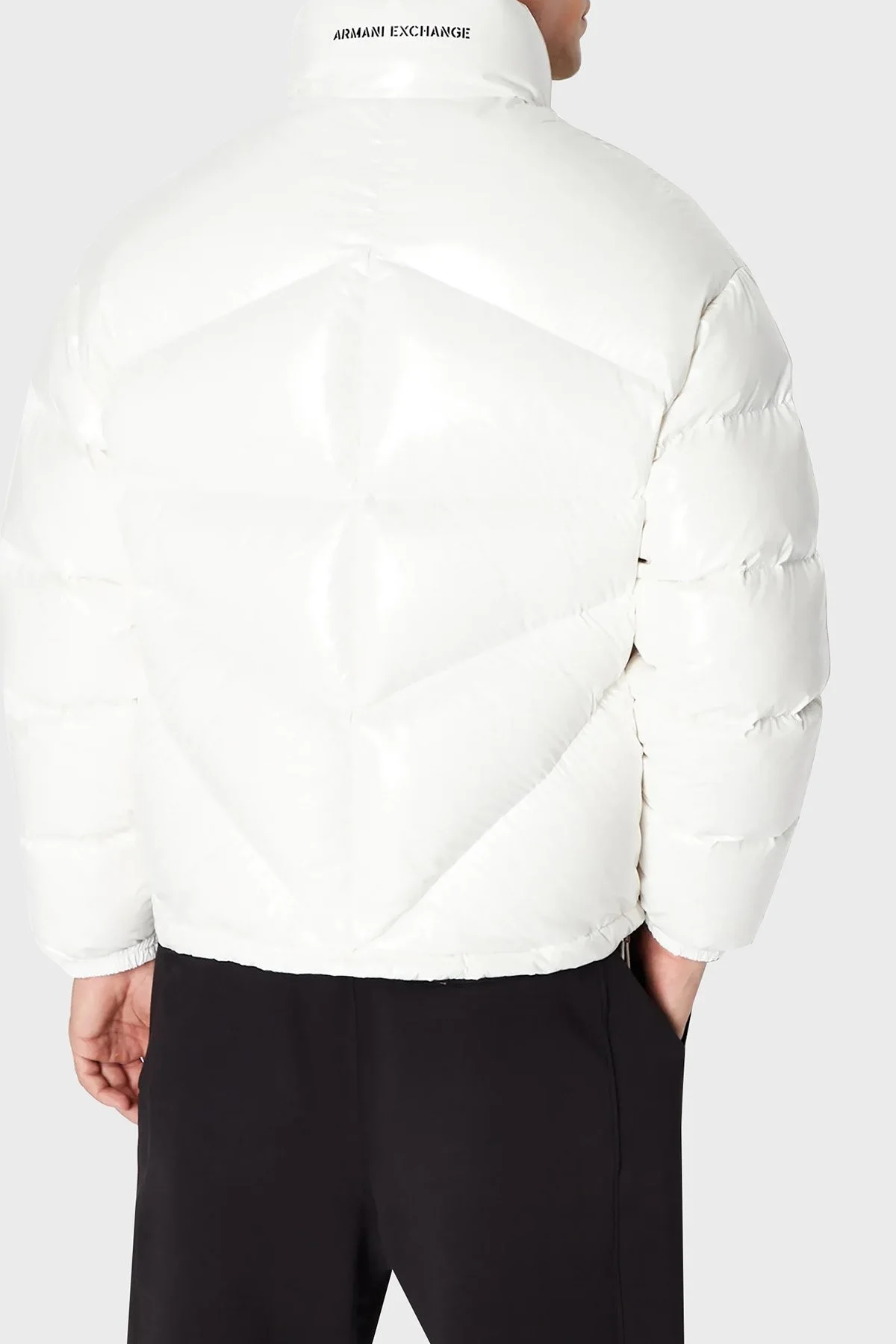 Armani Exchange Kuş Tüyü Dolgulu Regular Fit Şişme Erkek Mont 6RZBL3 ZN2RZ 1116 BEYAZ - 3
