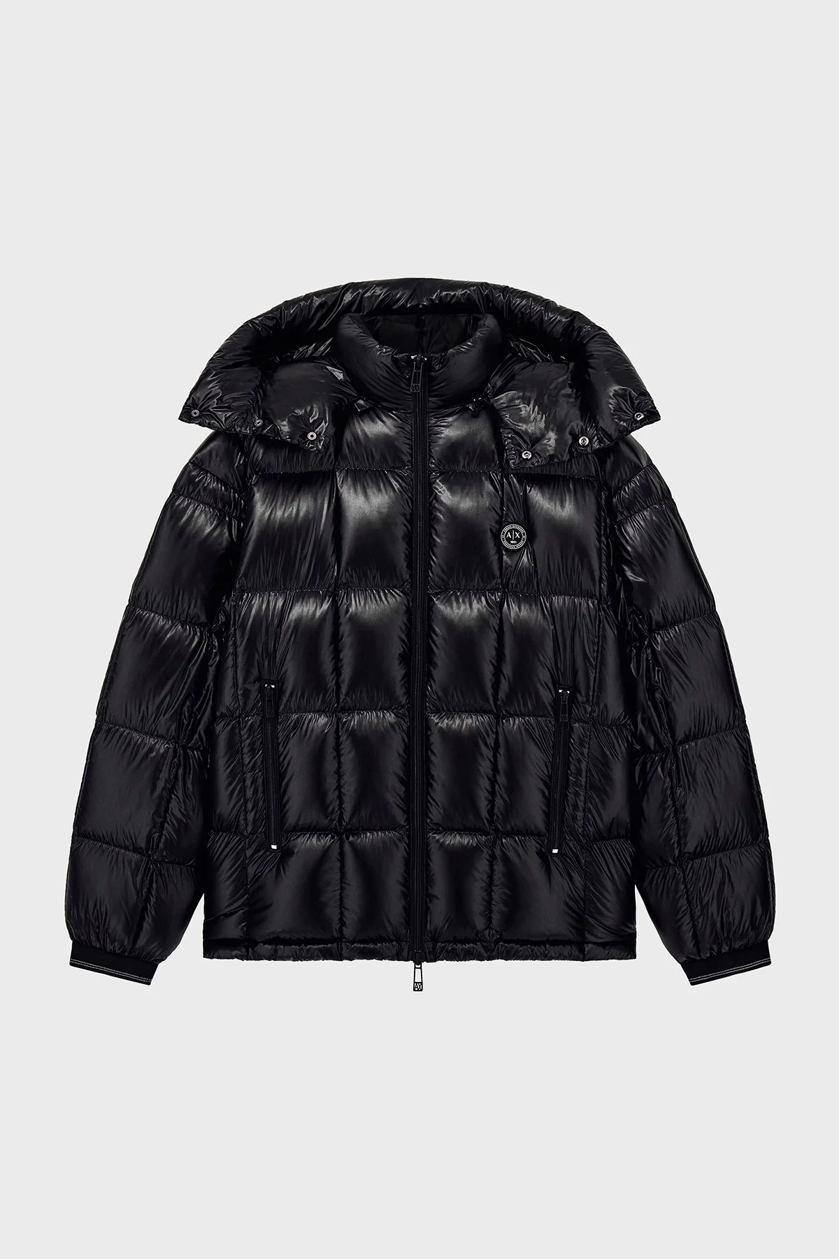 Armani Exchange Kuş Tüyü Dolgulu Su Geçirmez Şişme Erkek Mont XM003344 AF23755 UC001 Siyah - 5