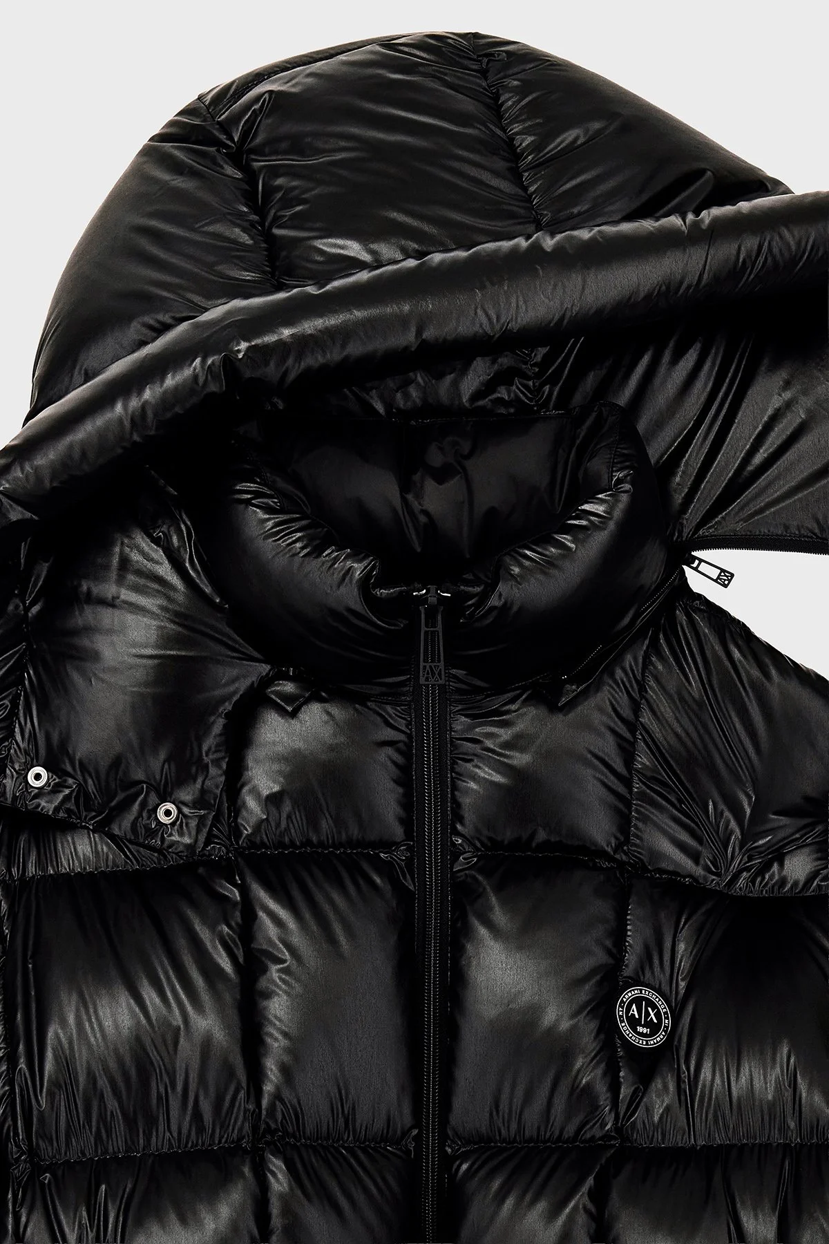 Armani Exchange Kuş Tüyü Dolgulu Su Geçirmez Şişme Erkek Mont XM003344 AF23755 UC001 Siyah - 7