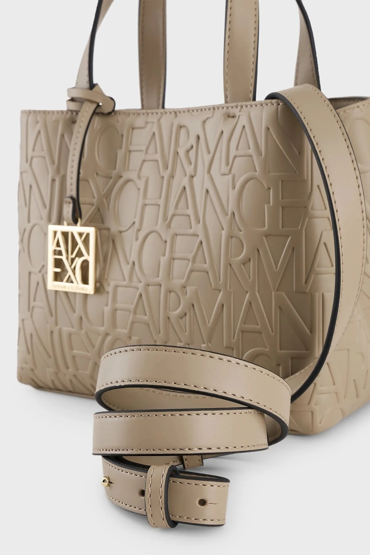 Armani Exchange Logo Baskılı Ayarlanabilir Bayan Çanta 942647 CC793 09752 TOPRAK - 5