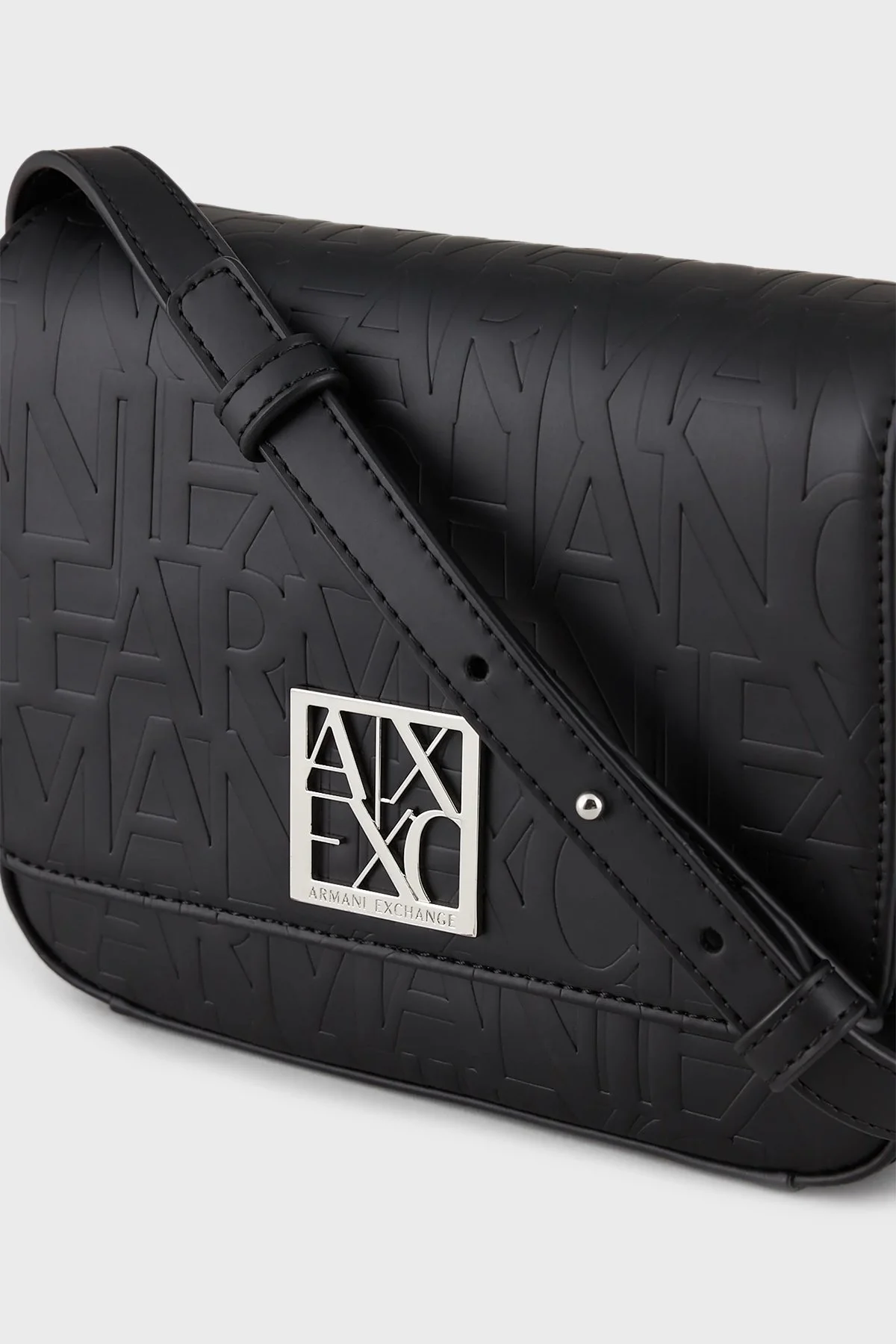 Armani Exchange Logo Baskılı Ayarlanabilir Omuz Bayan Çanta 942648 CC793 00020 SİYAH - 5