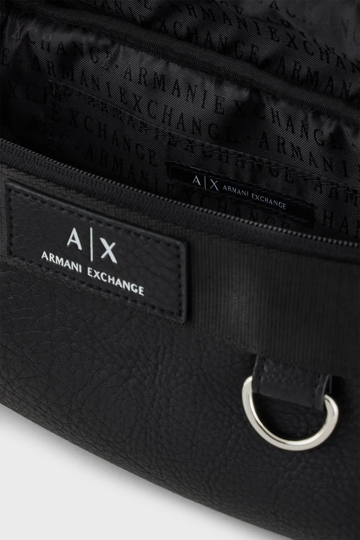Armani Exchange Logo Baskılı Ayarlanabilir Omuz Askıllı Erkek Bel Çantası 952565 3F867 00020 SİYAH - 4