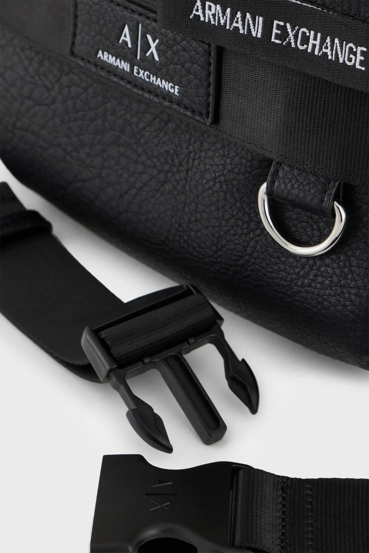 Armani Exchange Logo Baskılı Ayarlanabilir Omuz Askıllı Erkek Bel Çantası 952565 3F867 00020 SİYAH - 5
