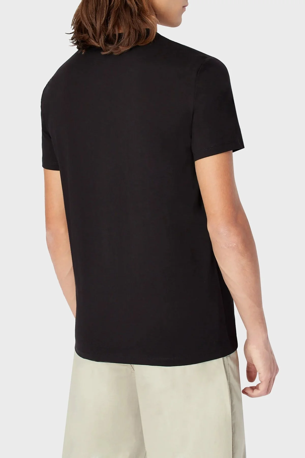 Armani Exchange Logo Baskılı Bisiklet Yaka Regular Fit Pamuklu Erkek T Shirt 3RZTHE ZJBYZ 1200 SİYAH - 2