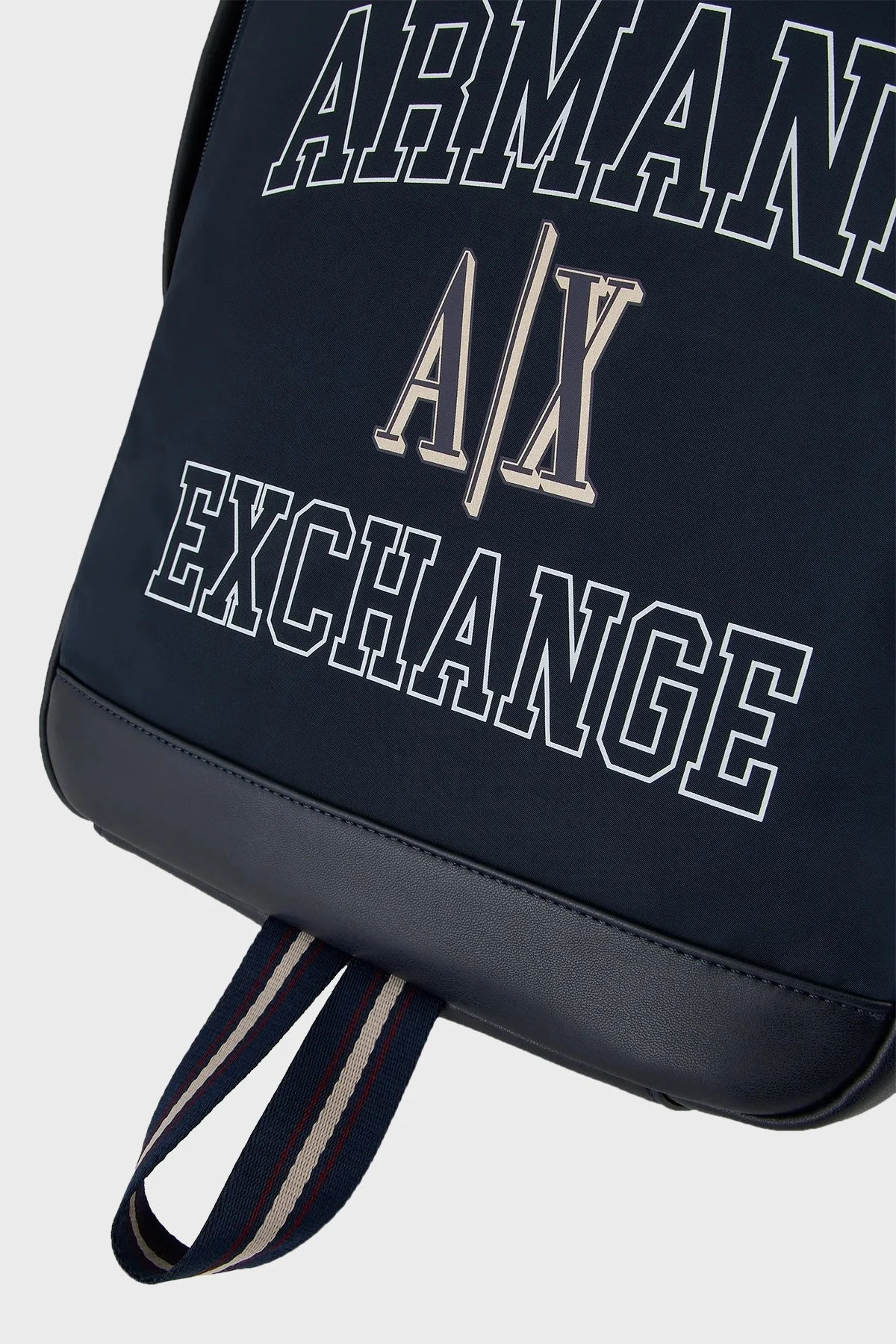 Armani Exchange Logo Baskılı Çift Kulplu Erkek Sırt Çantası 952578 3F874 05139 LACİVERT - 5